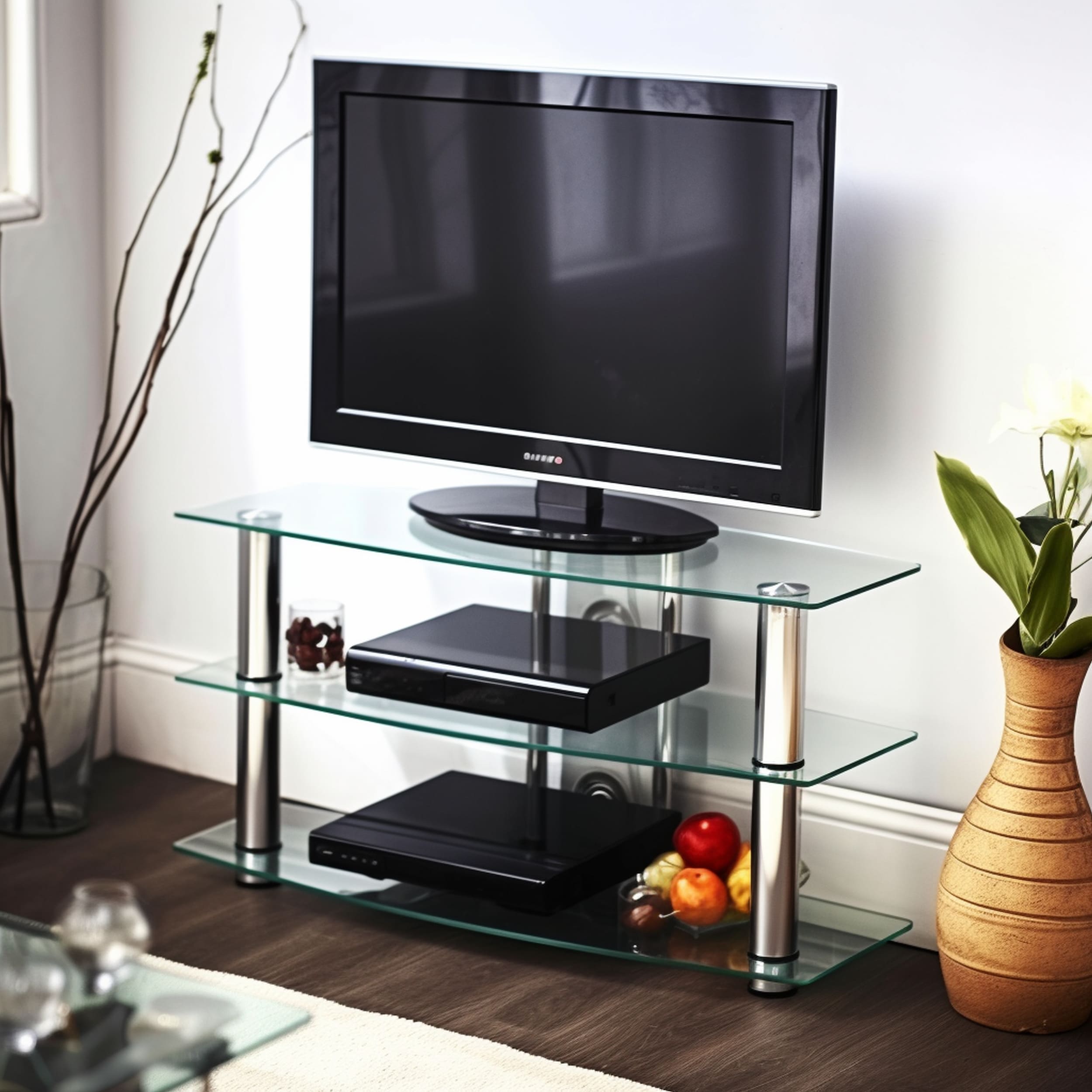 Small Glass TV Cabinet