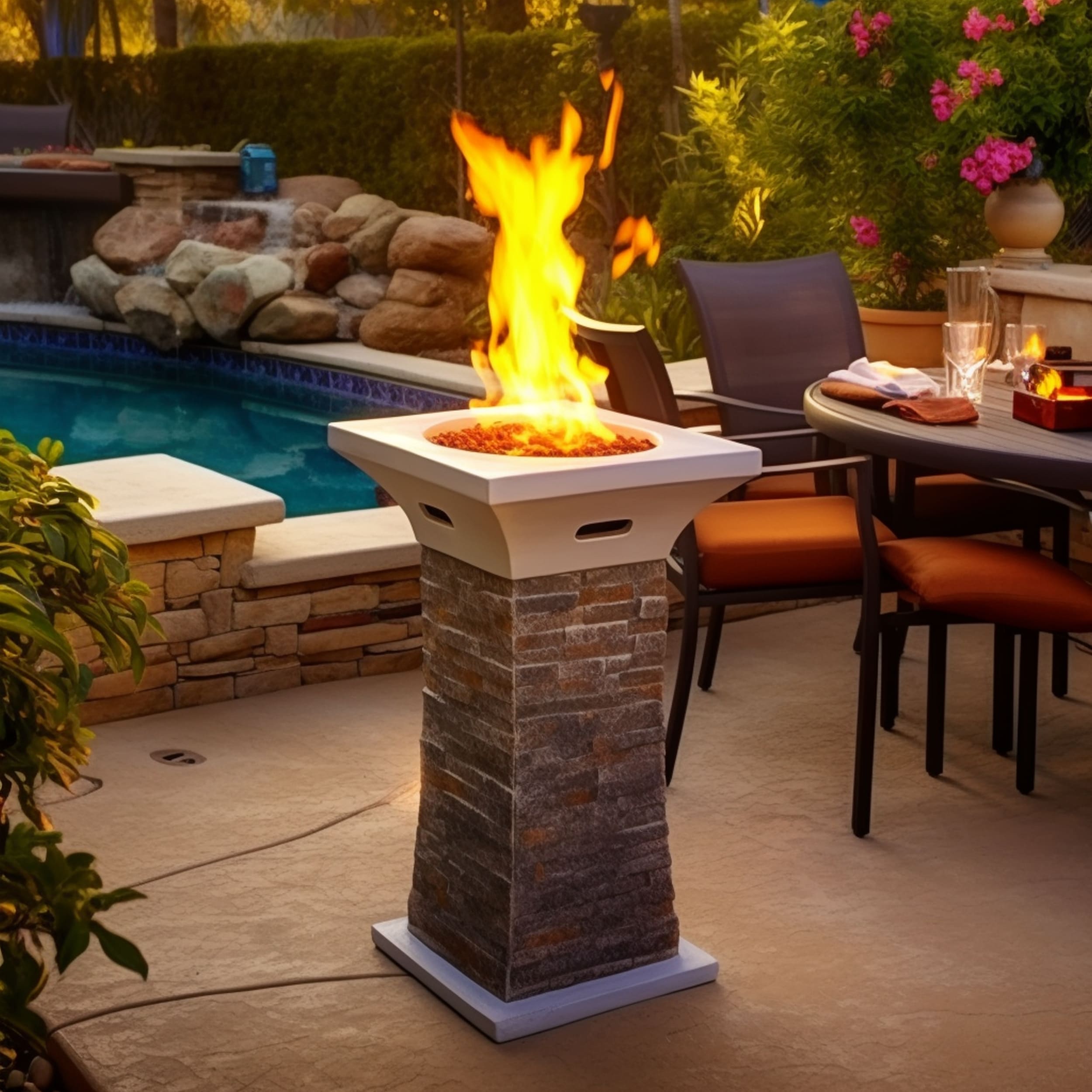 Fire Column Fire Pit
