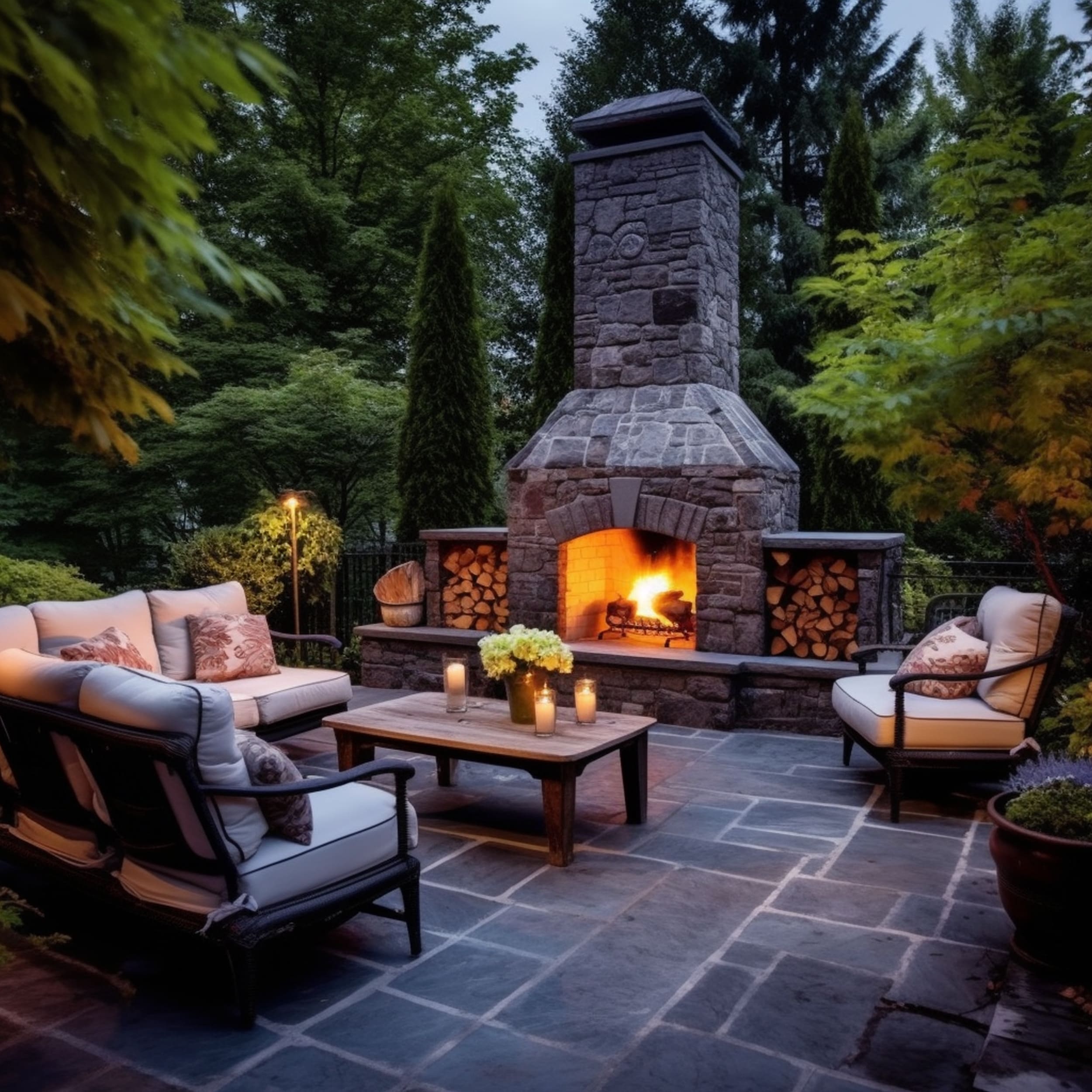 Outdoor Fireplace