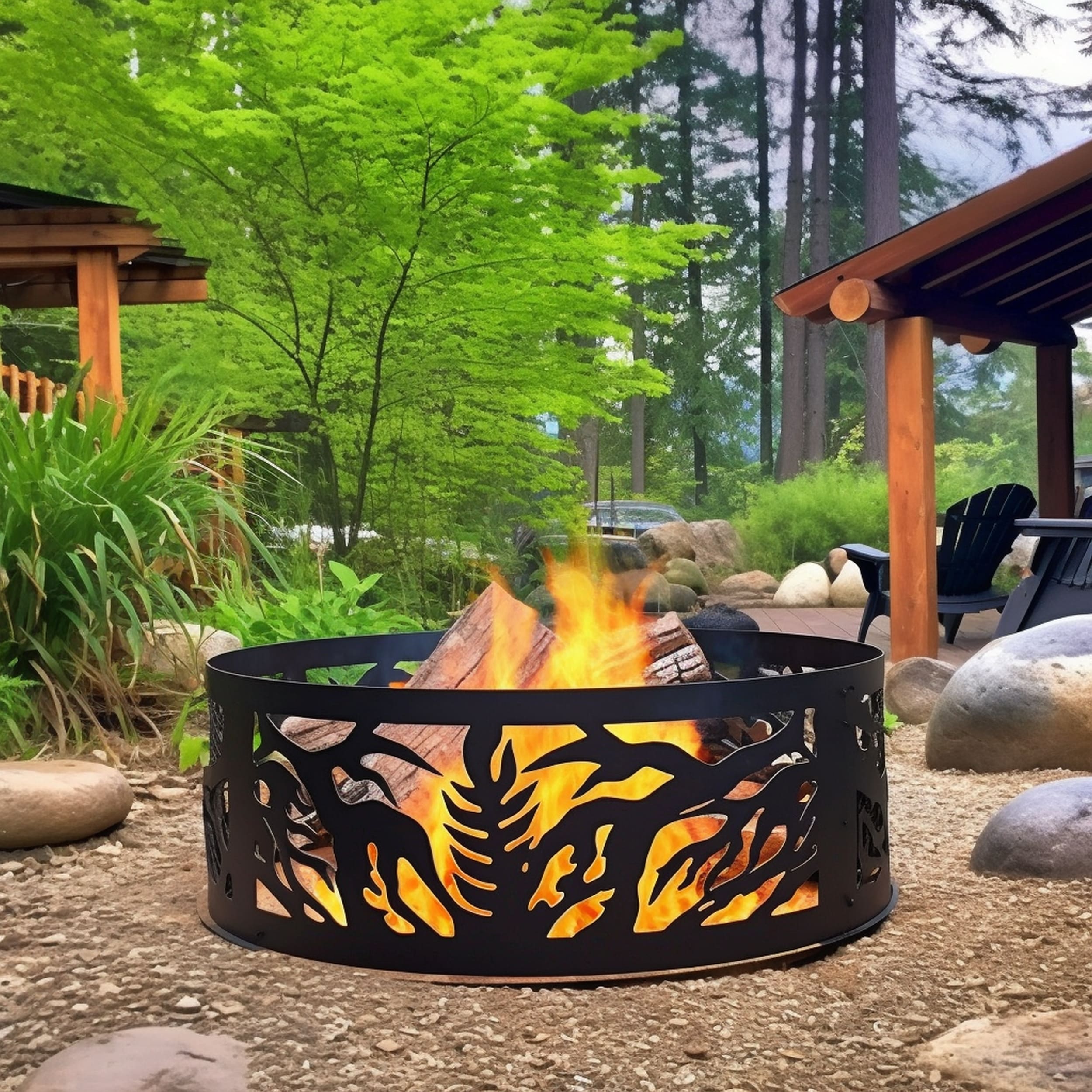 Metal Laser Cut Fire Pit