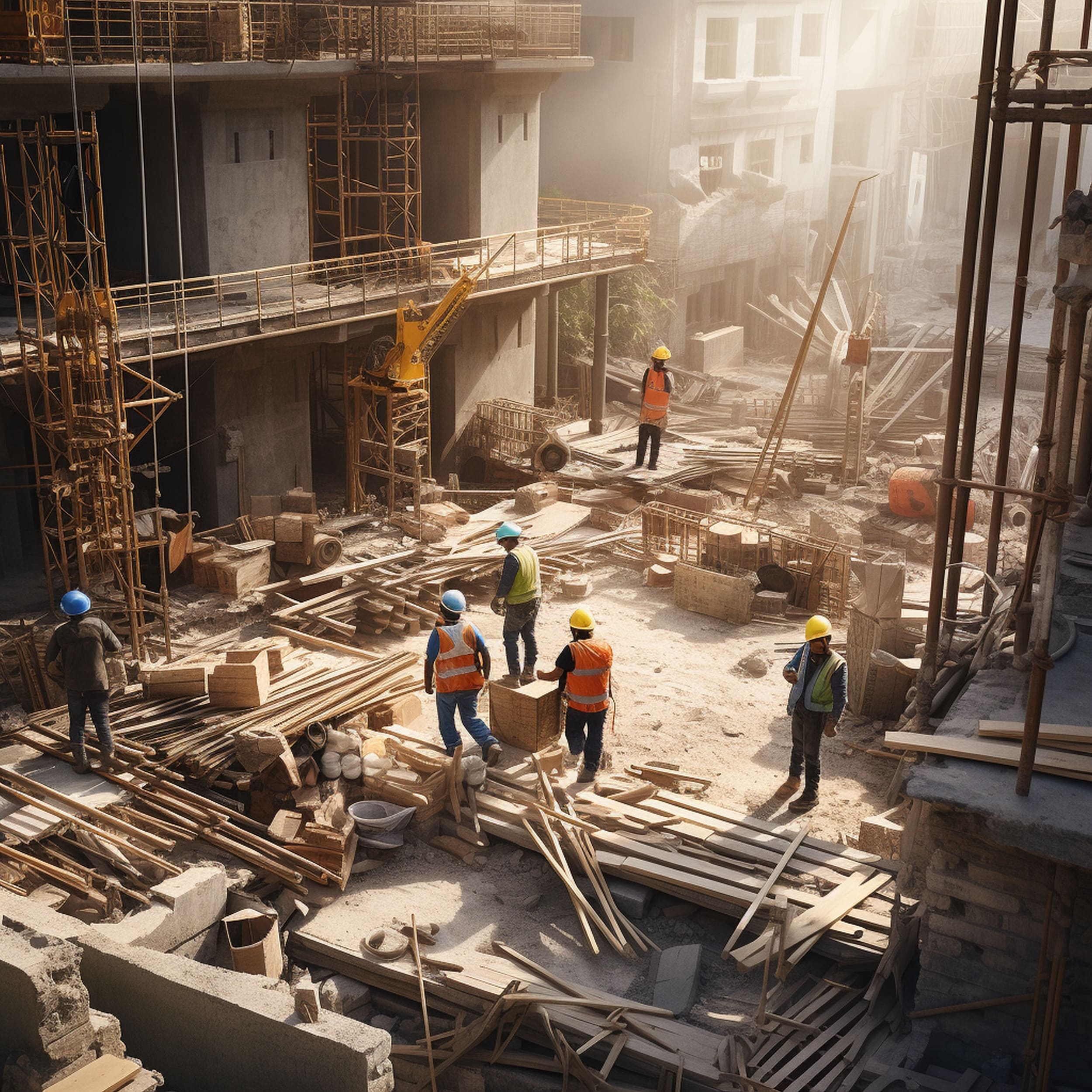 Workers on a Construction Site