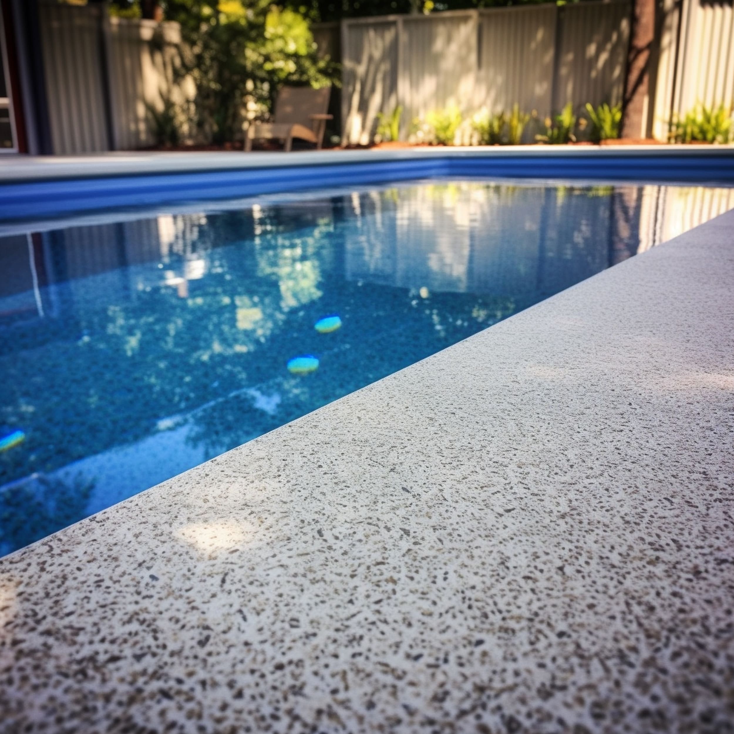 Swimming Pool Finished With Polished Aggregate