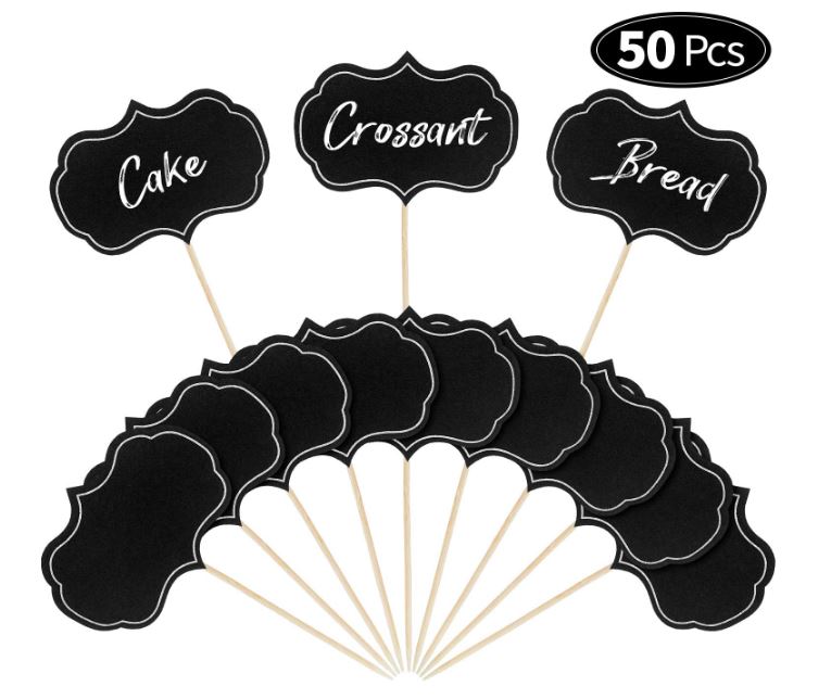 50 Piece Cheese Markers for Charcuterie Board