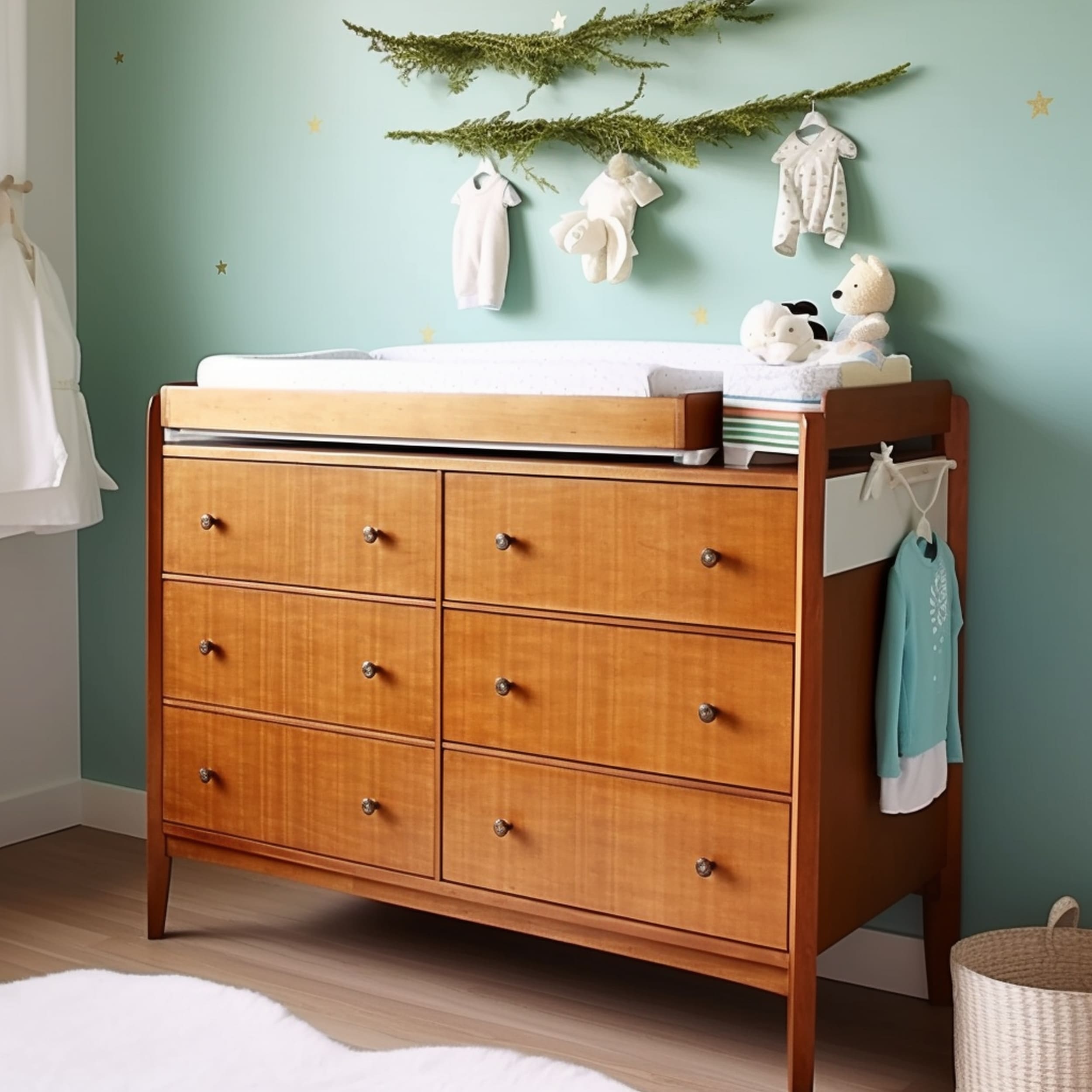 Dresser With Changing Table at the Top
