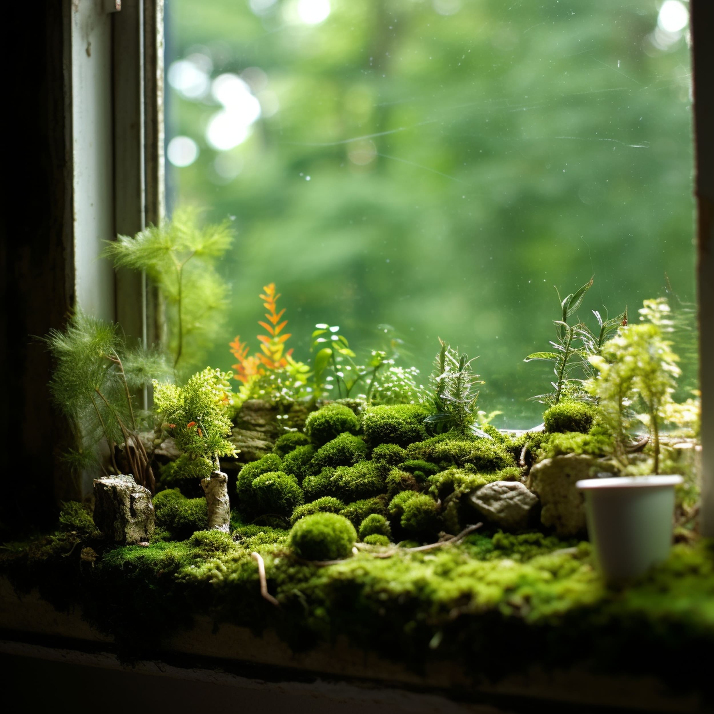 Mossy Windowsill