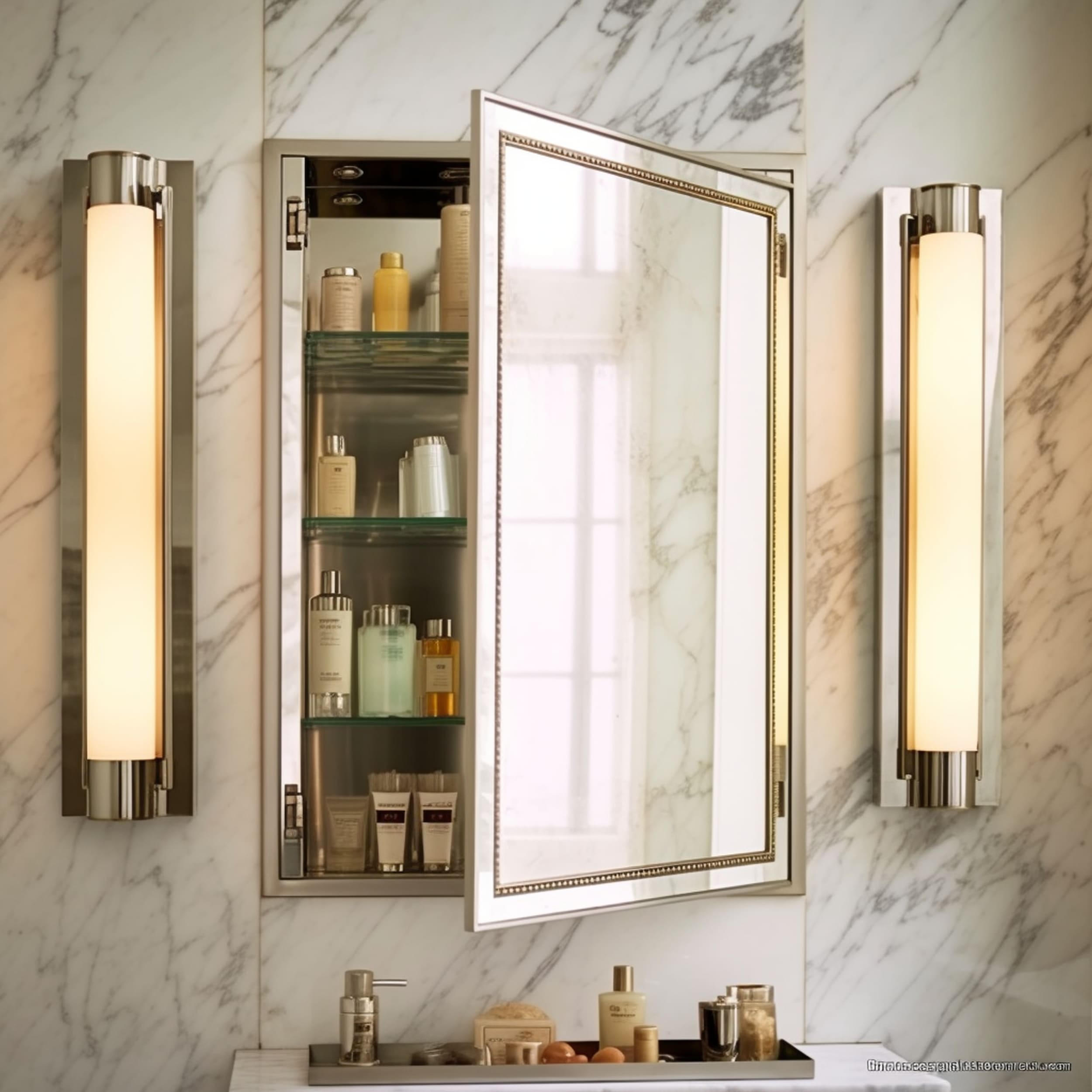 Medicine Cabinet With Mirror Backing