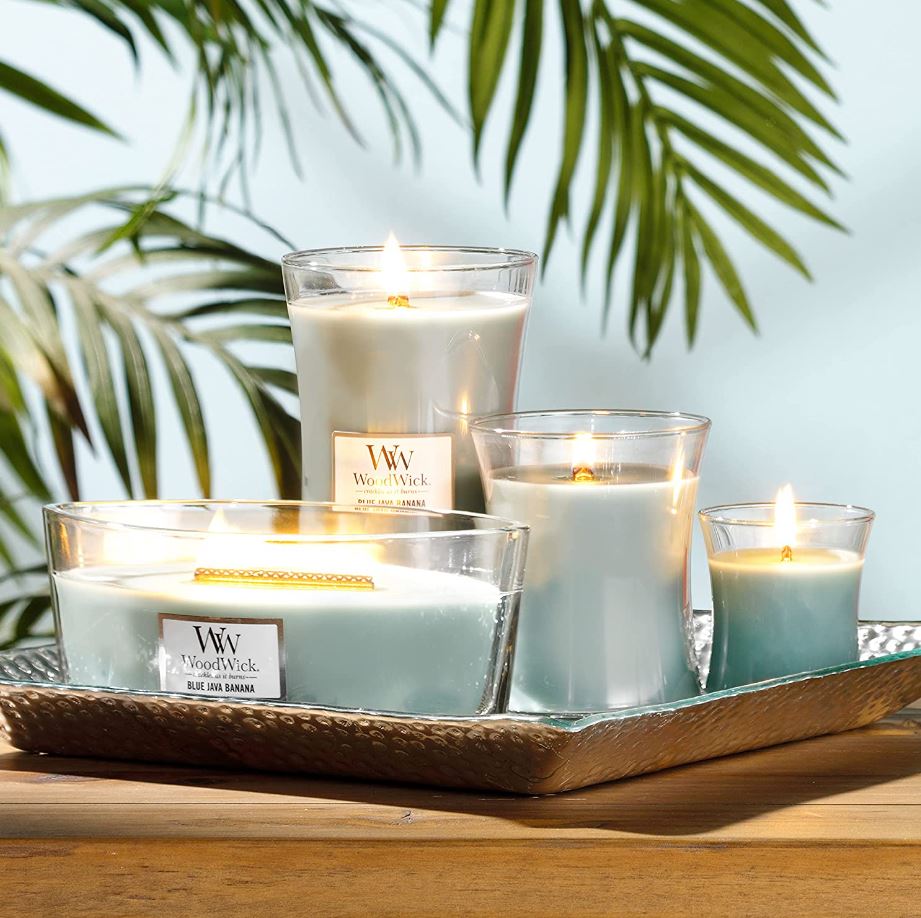 WoodWick Blue Java Banana Candle