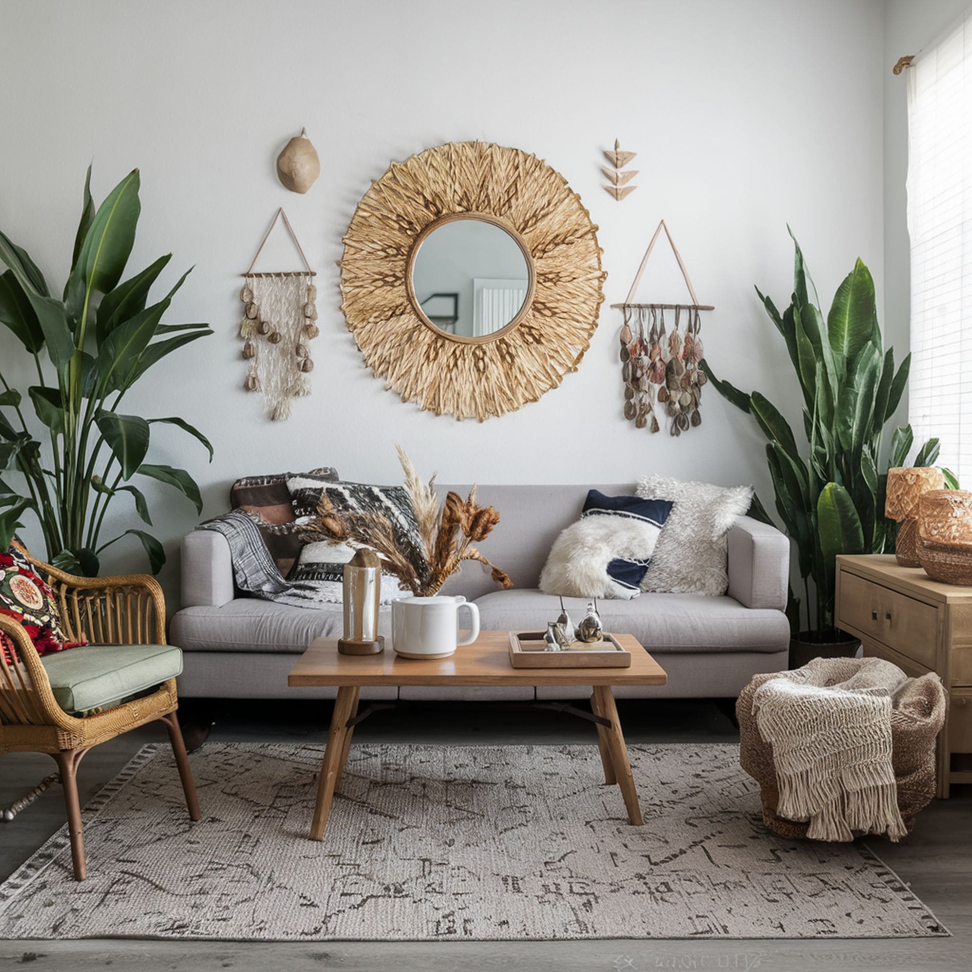 Modern Tribal Bohemian Living Room