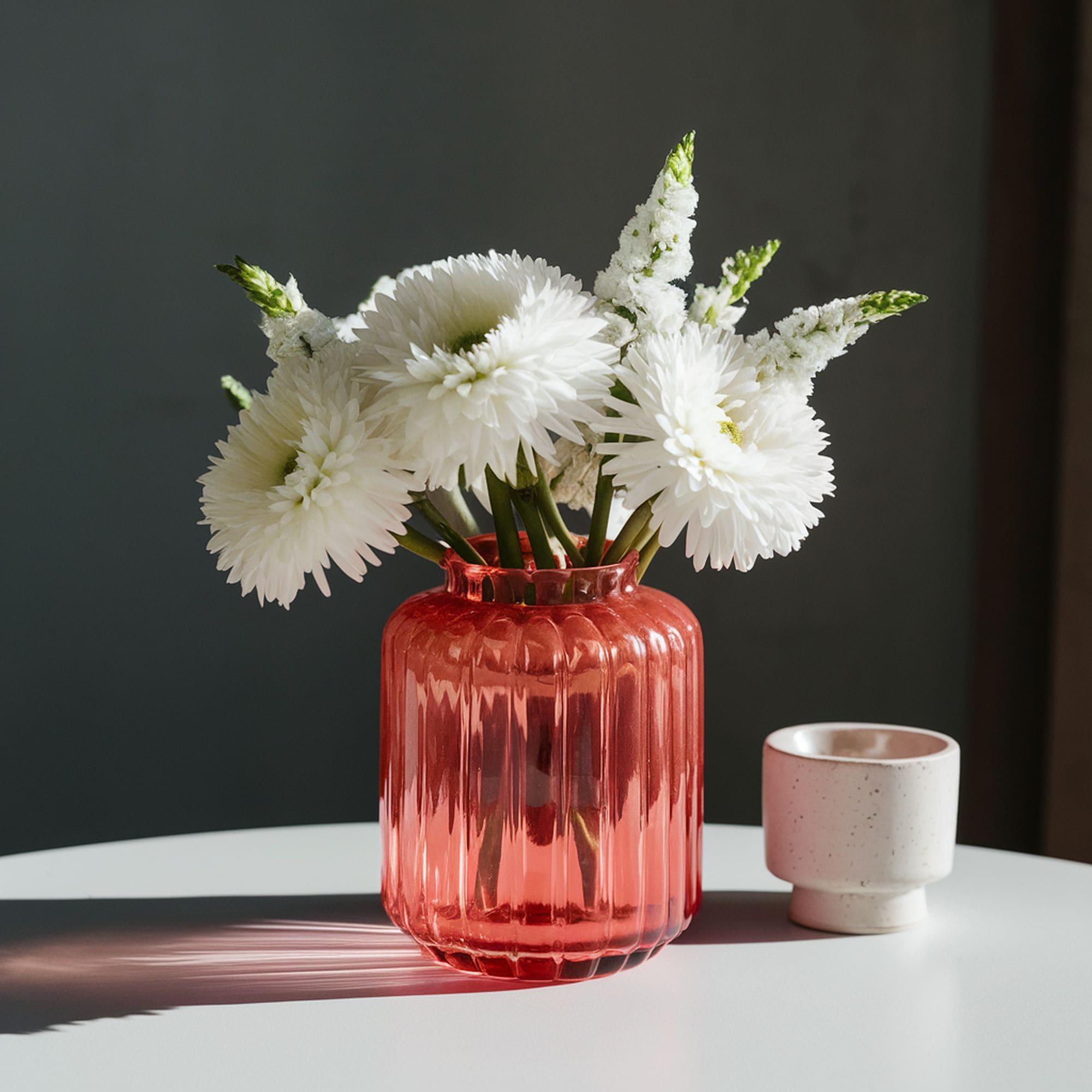 Coral Glass Vase