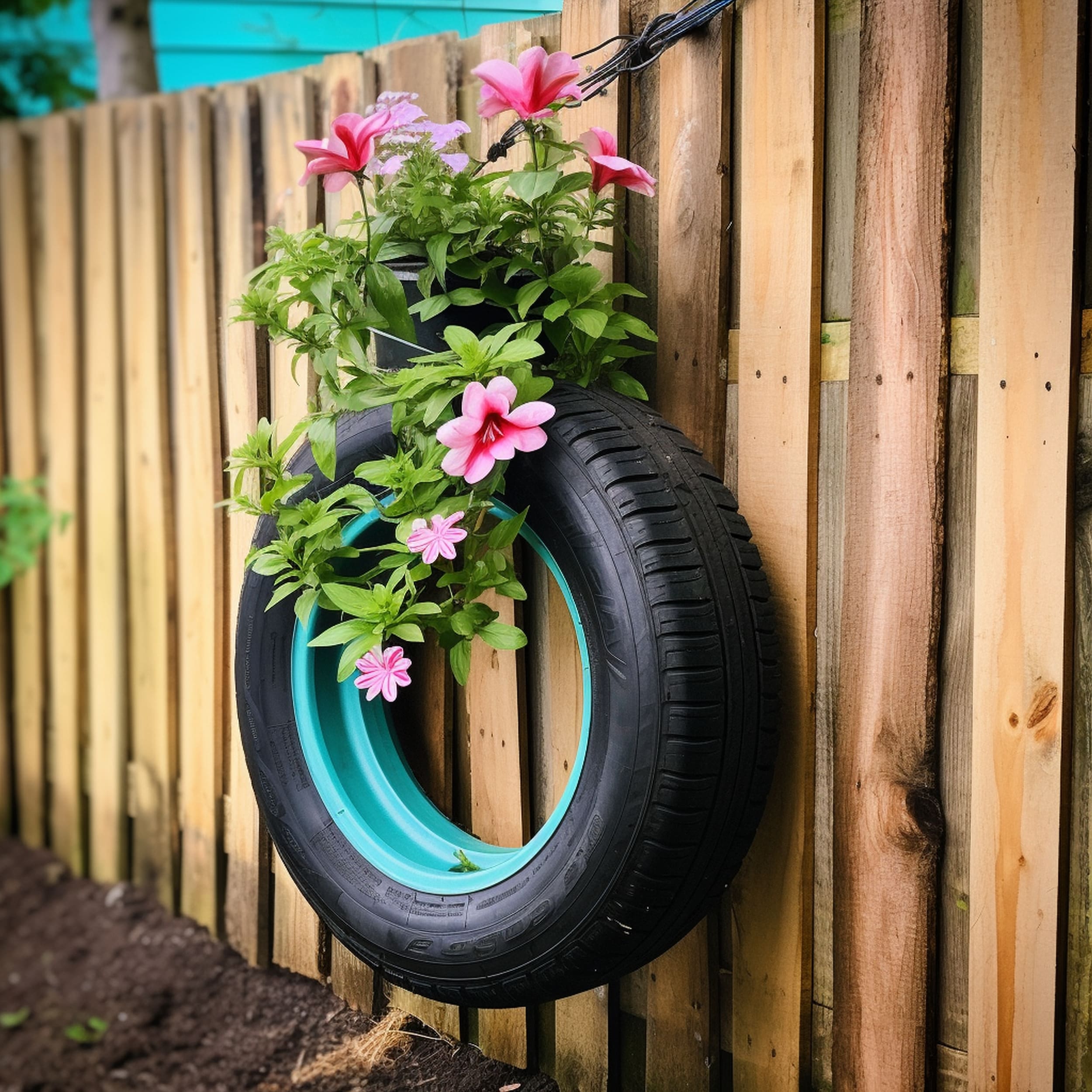 DIY Style Fence Planeter Using a Car Tire