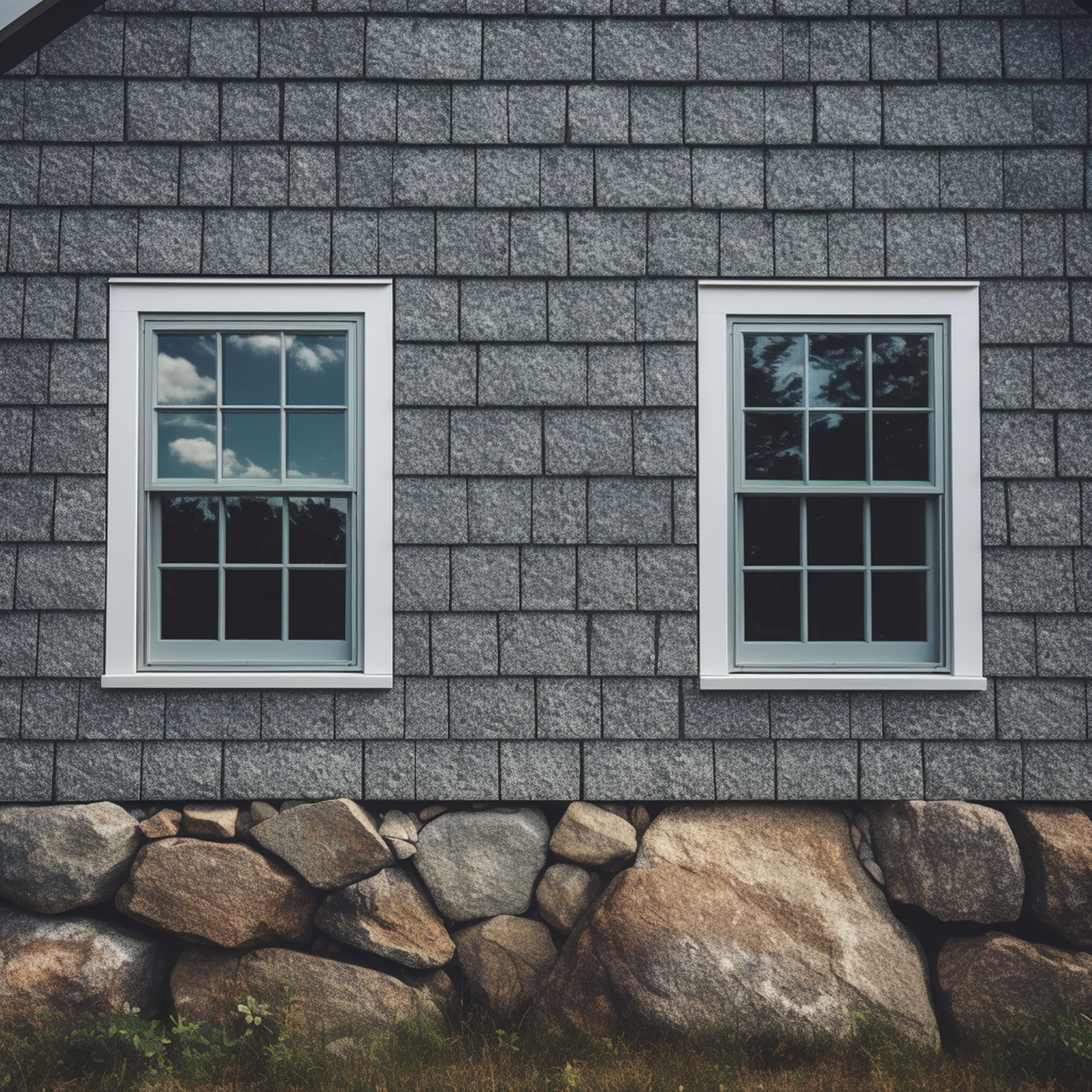 House With Granite Stone Siding