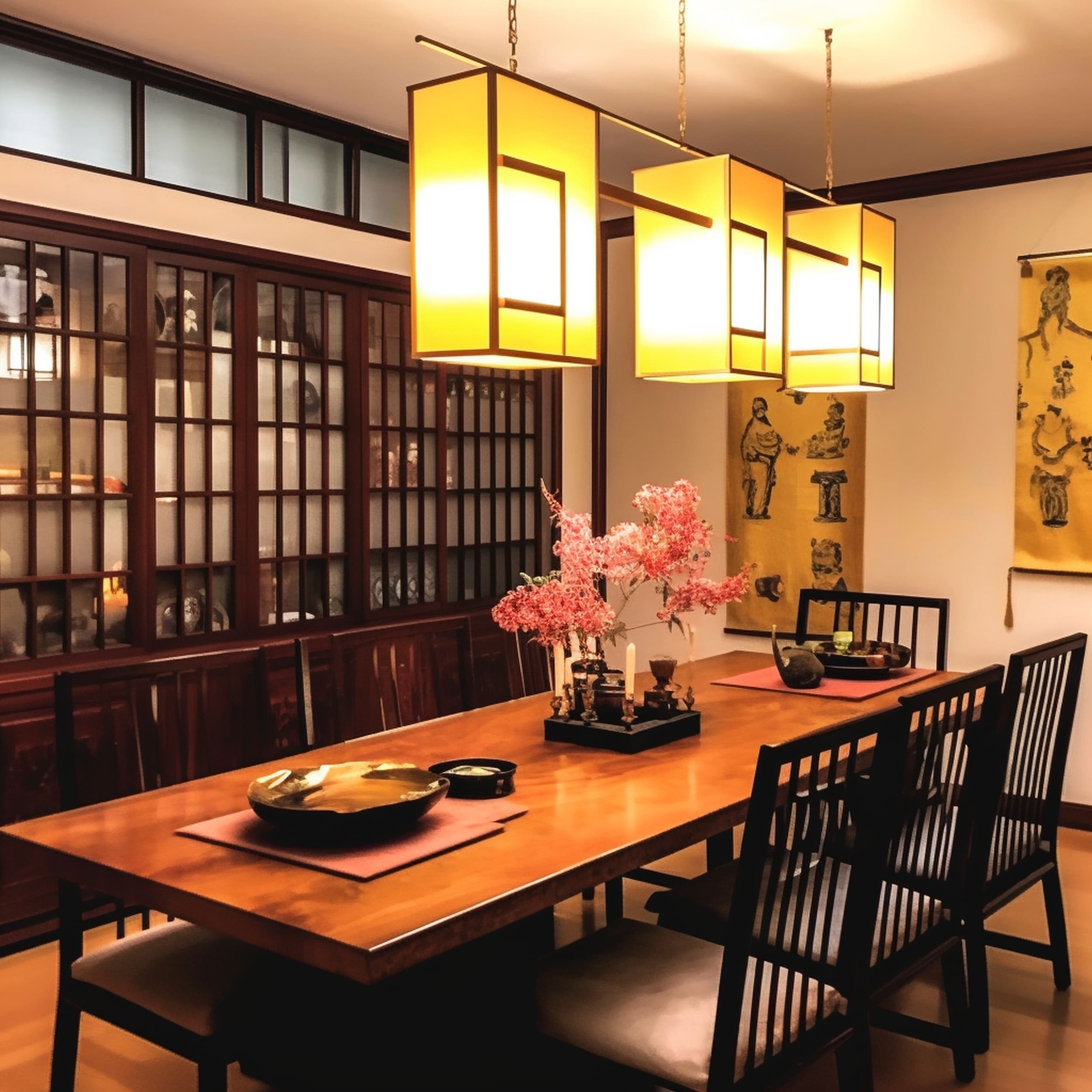Asian Style Dining Room