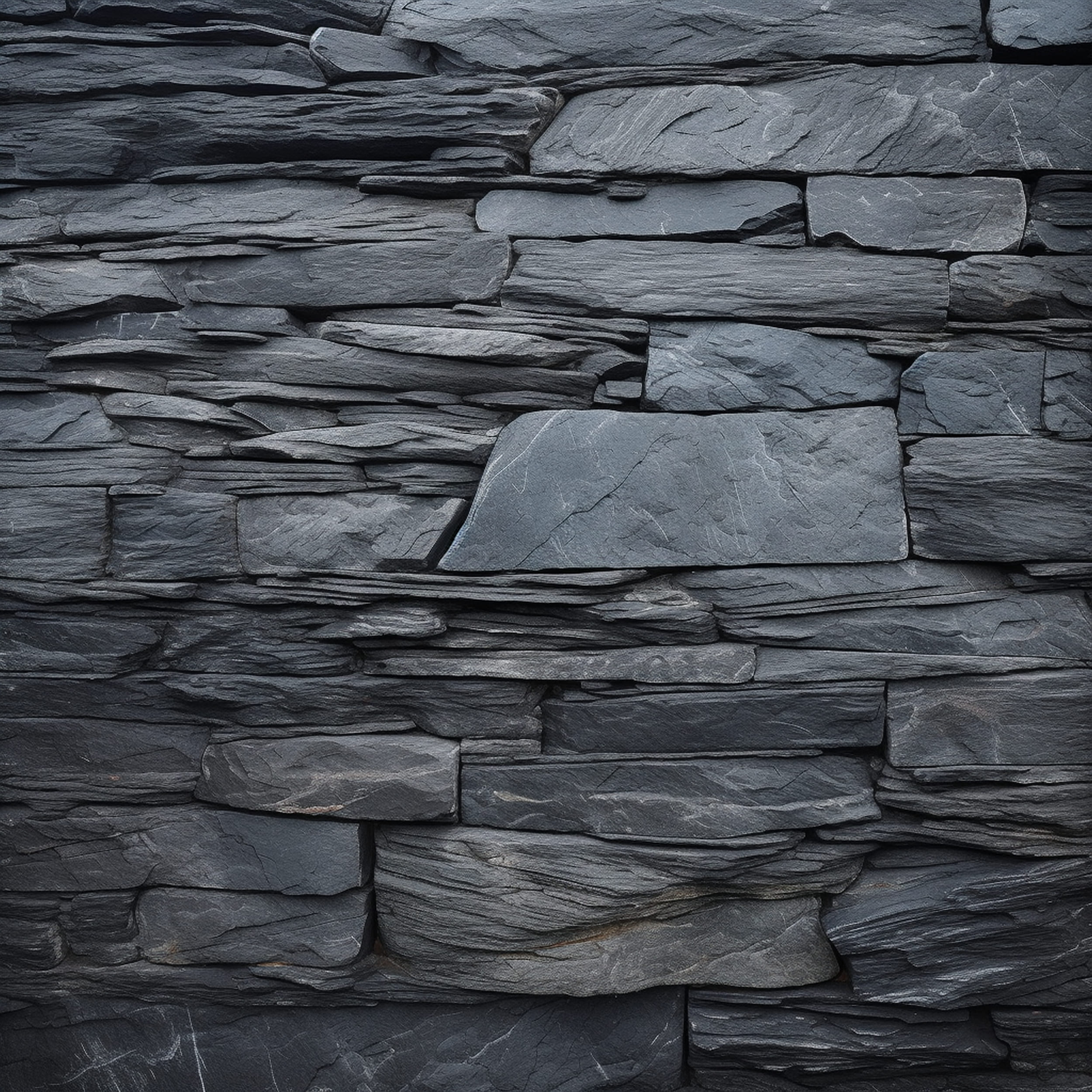 Close Up of a Slate Stone Wall