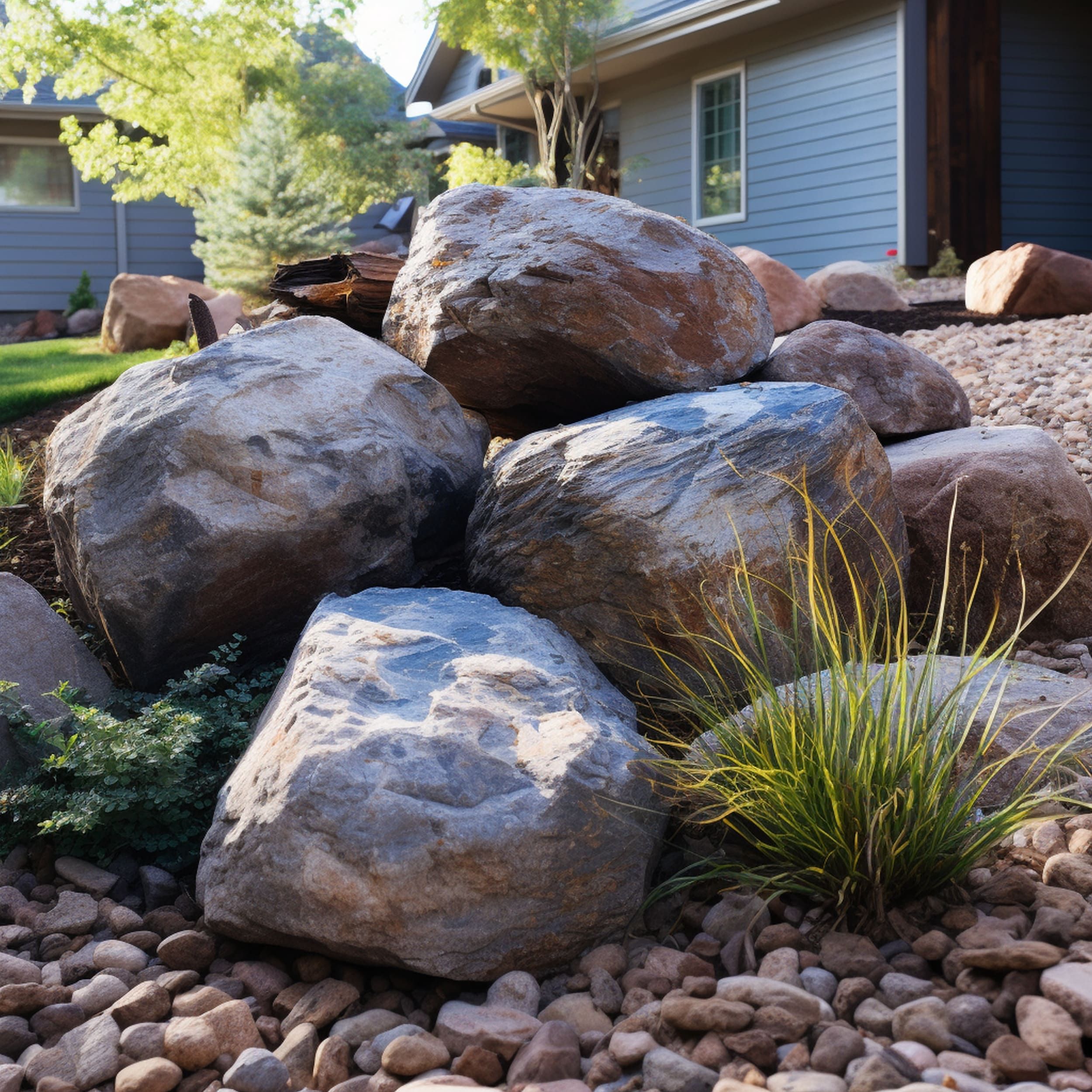 Large Boulders Used in Landscaping