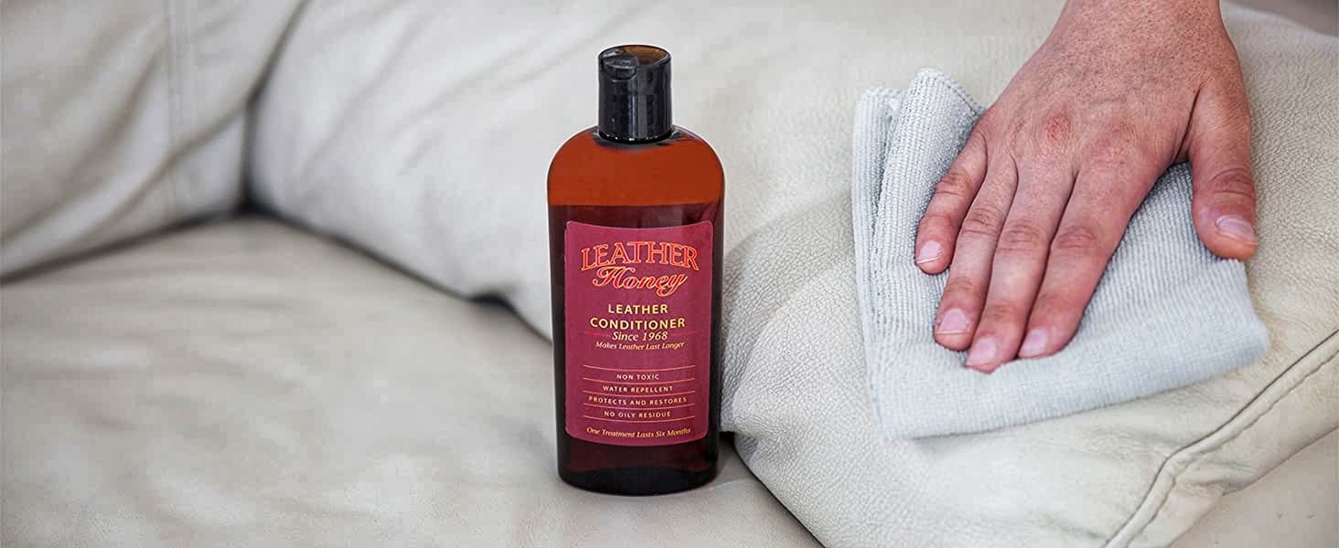 Leather Conditioner on a Couch