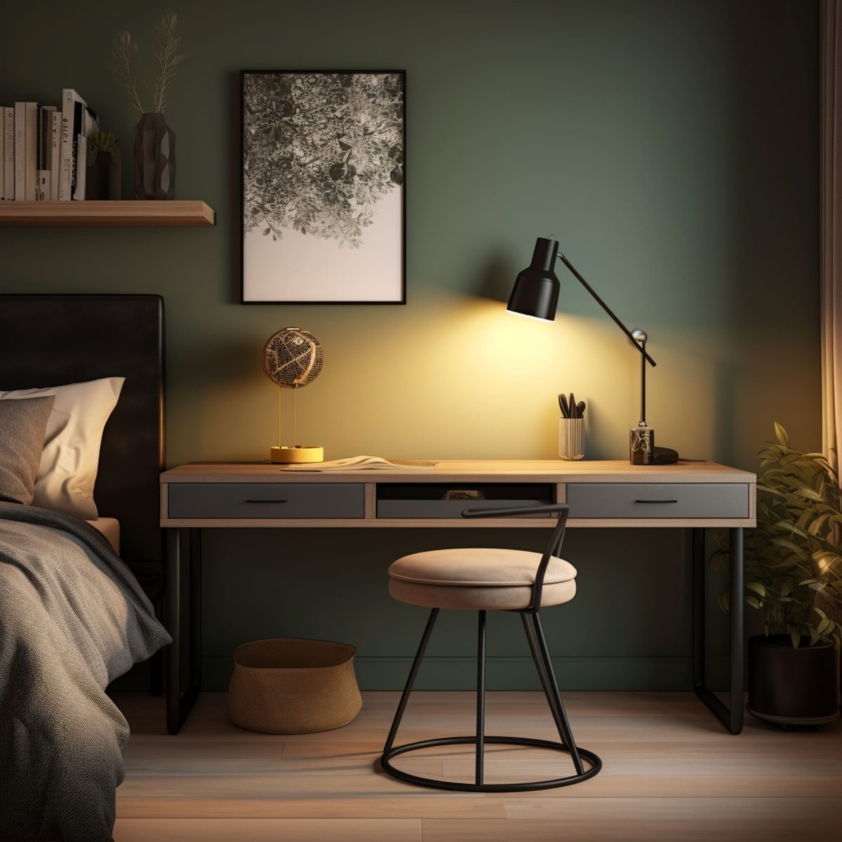 Solved: Where to Put a Desk in a Bedroom?