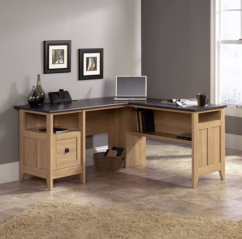 Big Wooden L Shaped Desk