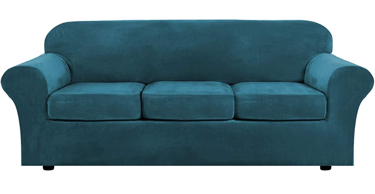 Modern Velvet Plush Couch Cover