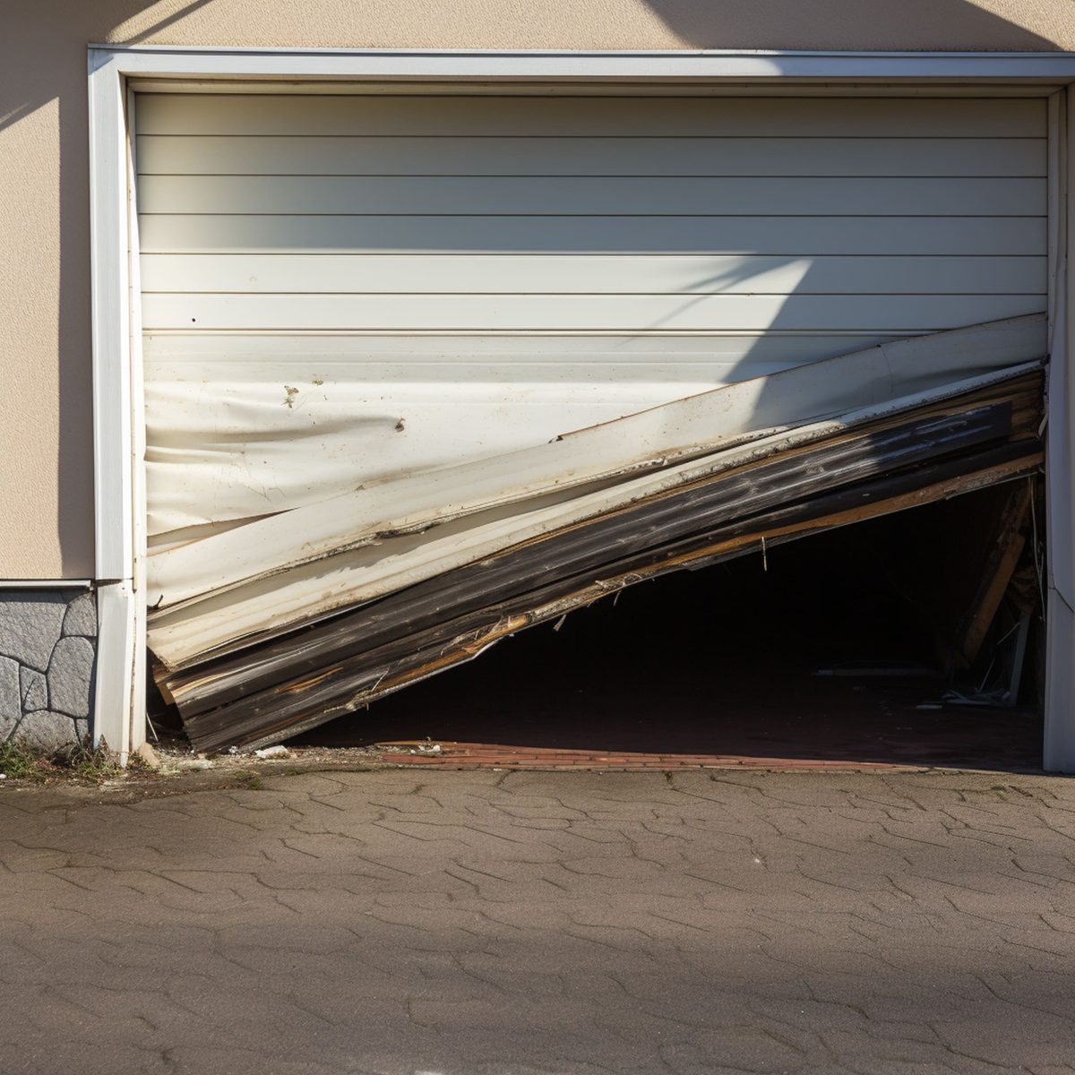I Backed Into My Garage Door. How Can I Fix It?