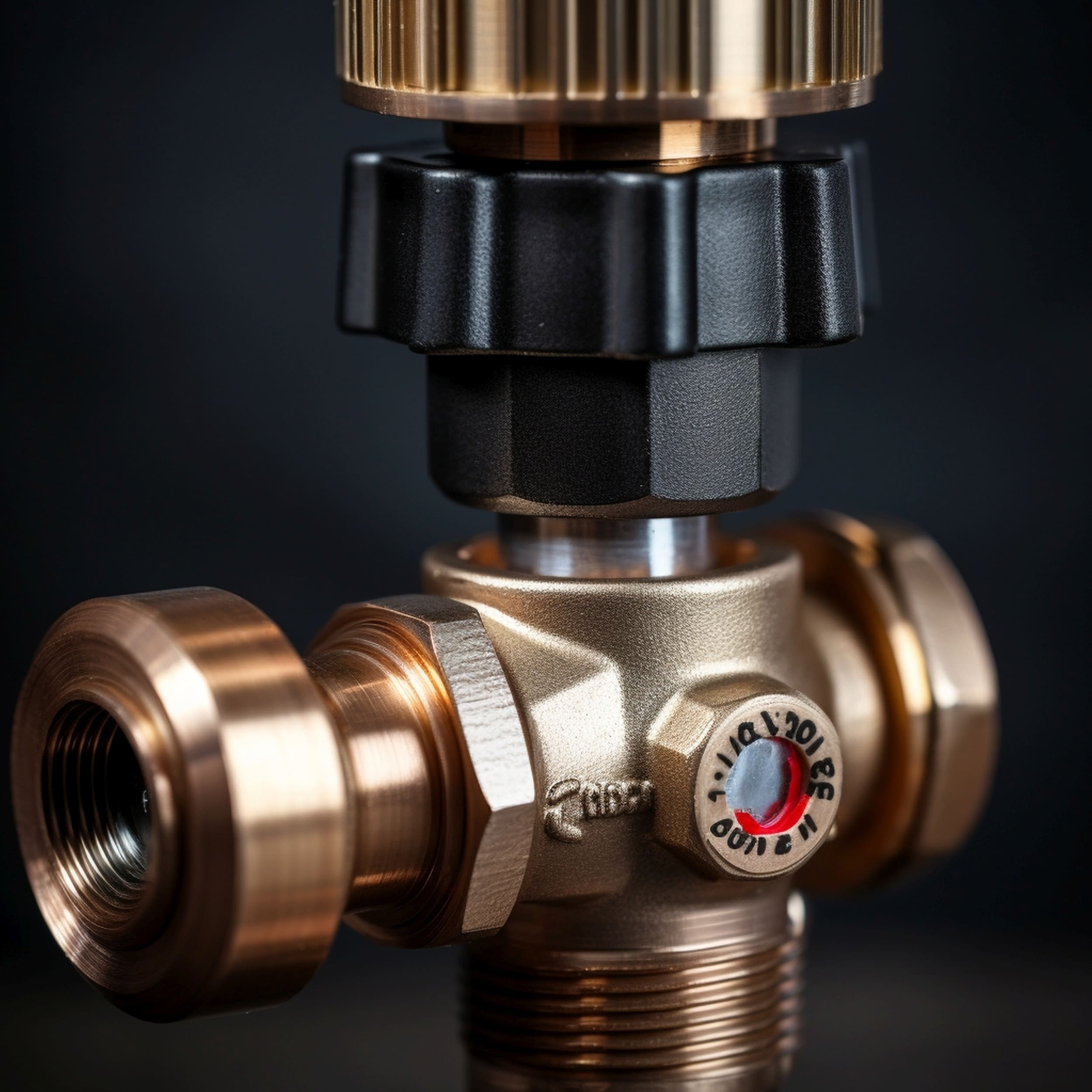 Close up of a Pressure Relief Valve From a Water Heater