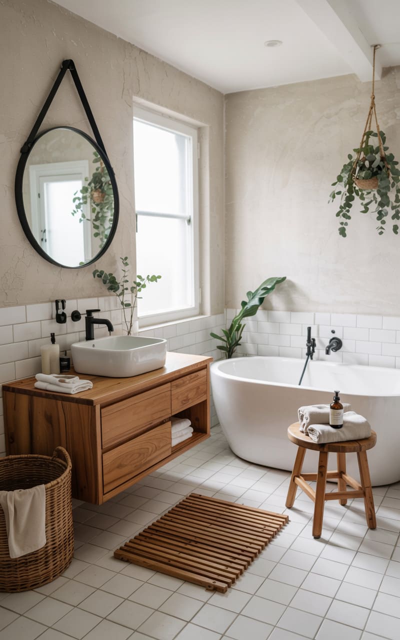 Nordic-Inspired Bathroom with Spa-Like Serenity