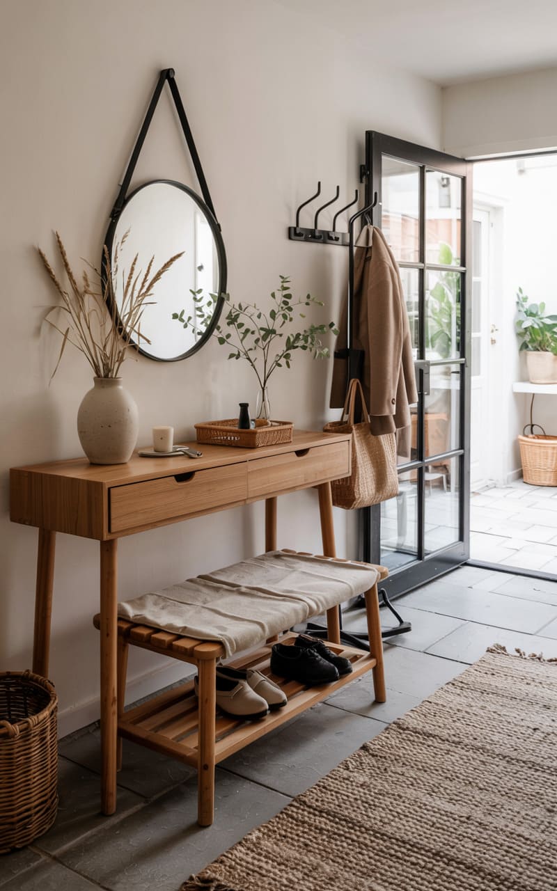 Scandinavian Entryway with Functional Elegance
