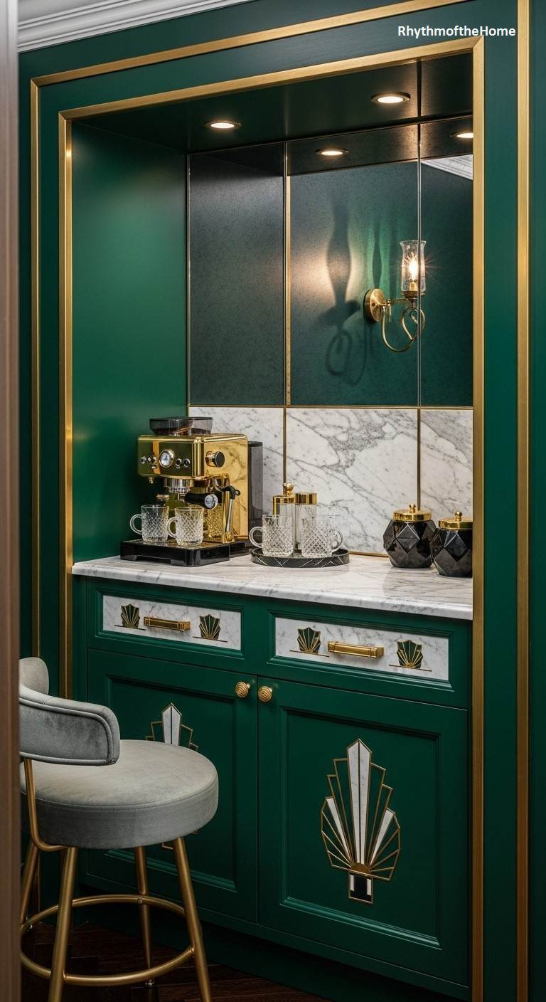 The Art Deco Glamour Coffee Bar