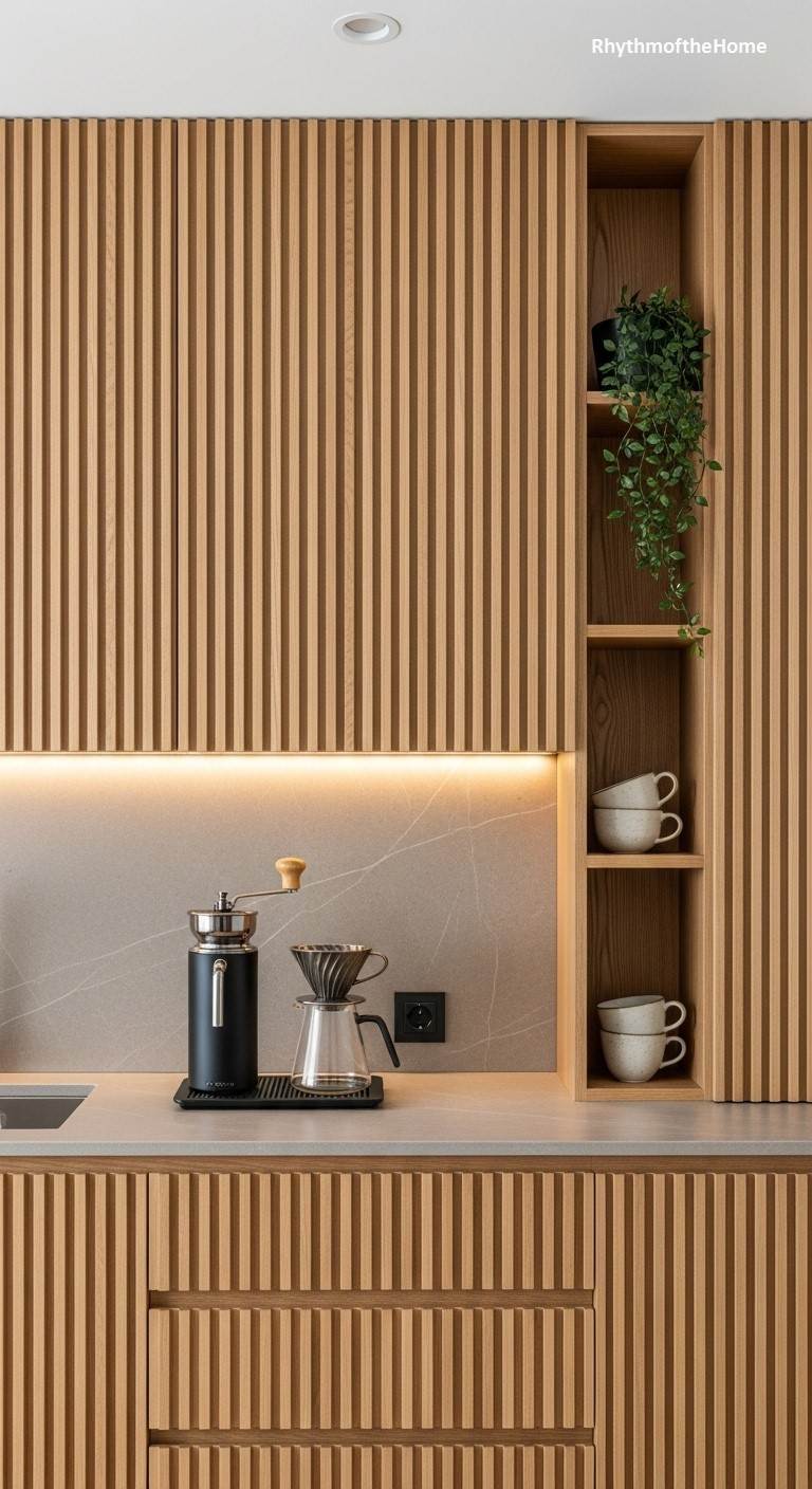 The Artisanal Slatted Wood Coffee Bar