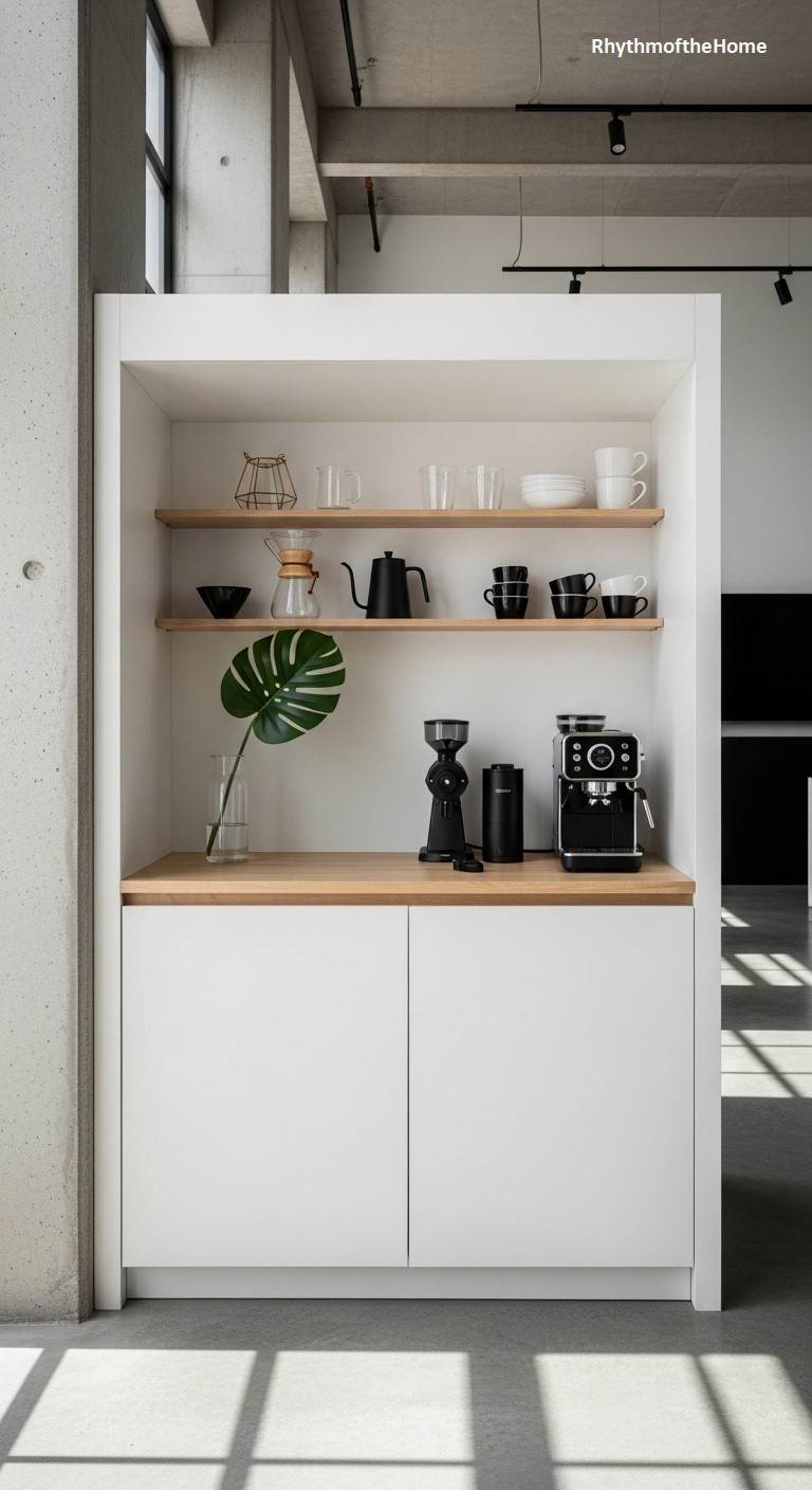 Minimalist Modern Coffee Bar