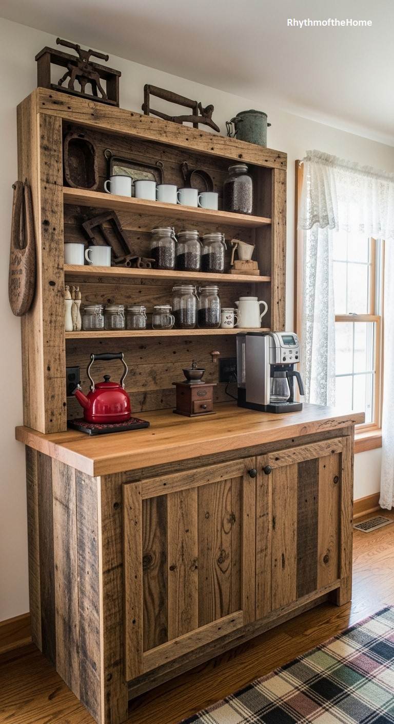 The Homesteader's Rustic Coffee Bar