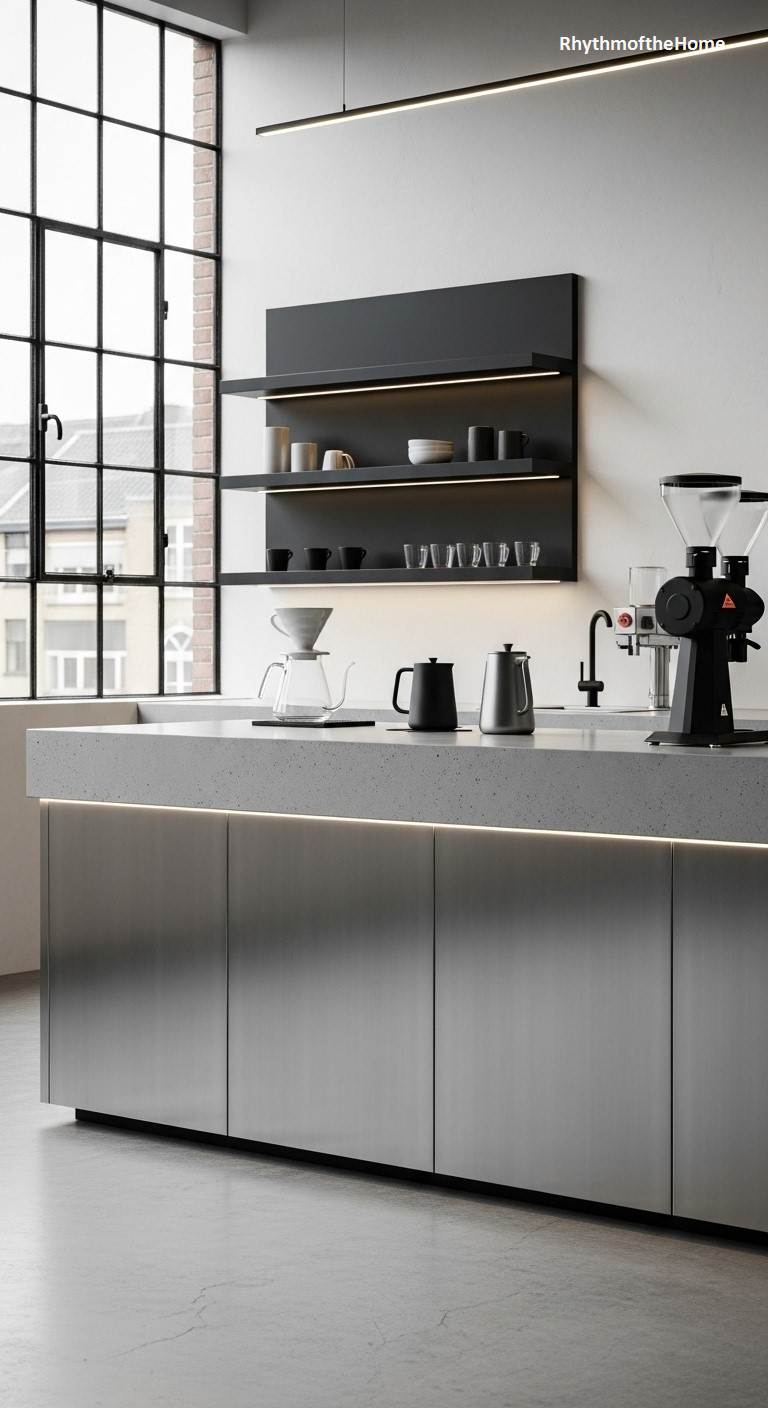 The Architect's Minimalist Coffee Bar