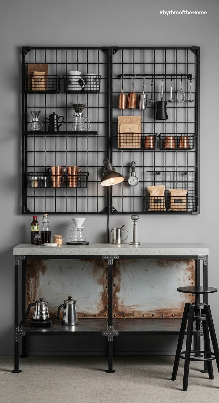 The Barista's Grid System Coffee Bar