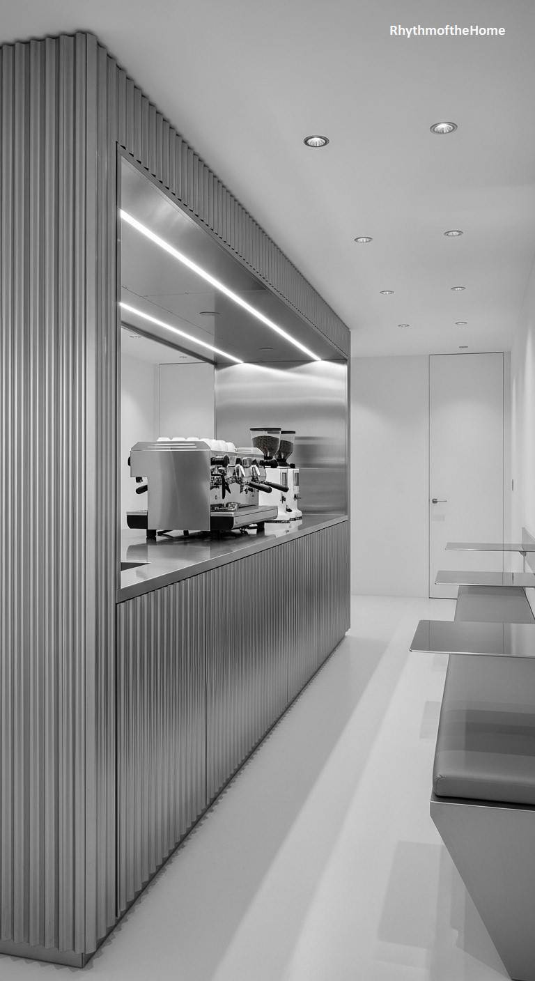 The Futuristic Industrial Coffee Bar