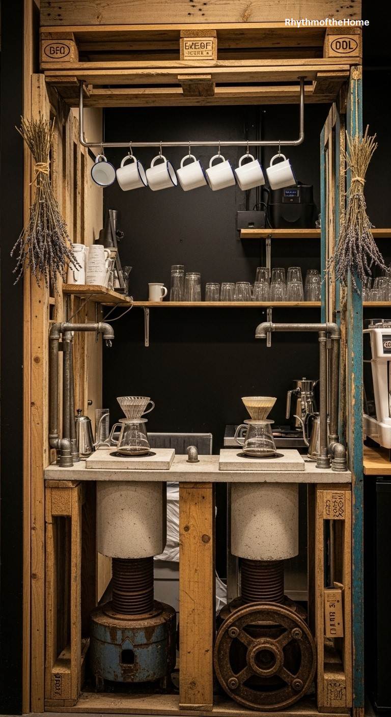 The Industrial Upcycled Coffee Bar