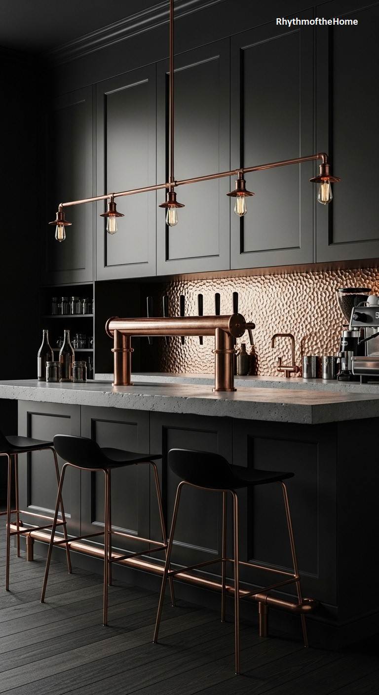 The Moody Copper & Onyx Coffee Bar