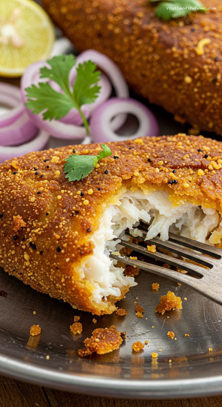 Amritsari Fish Fry with Chaat Masala – Closeup
