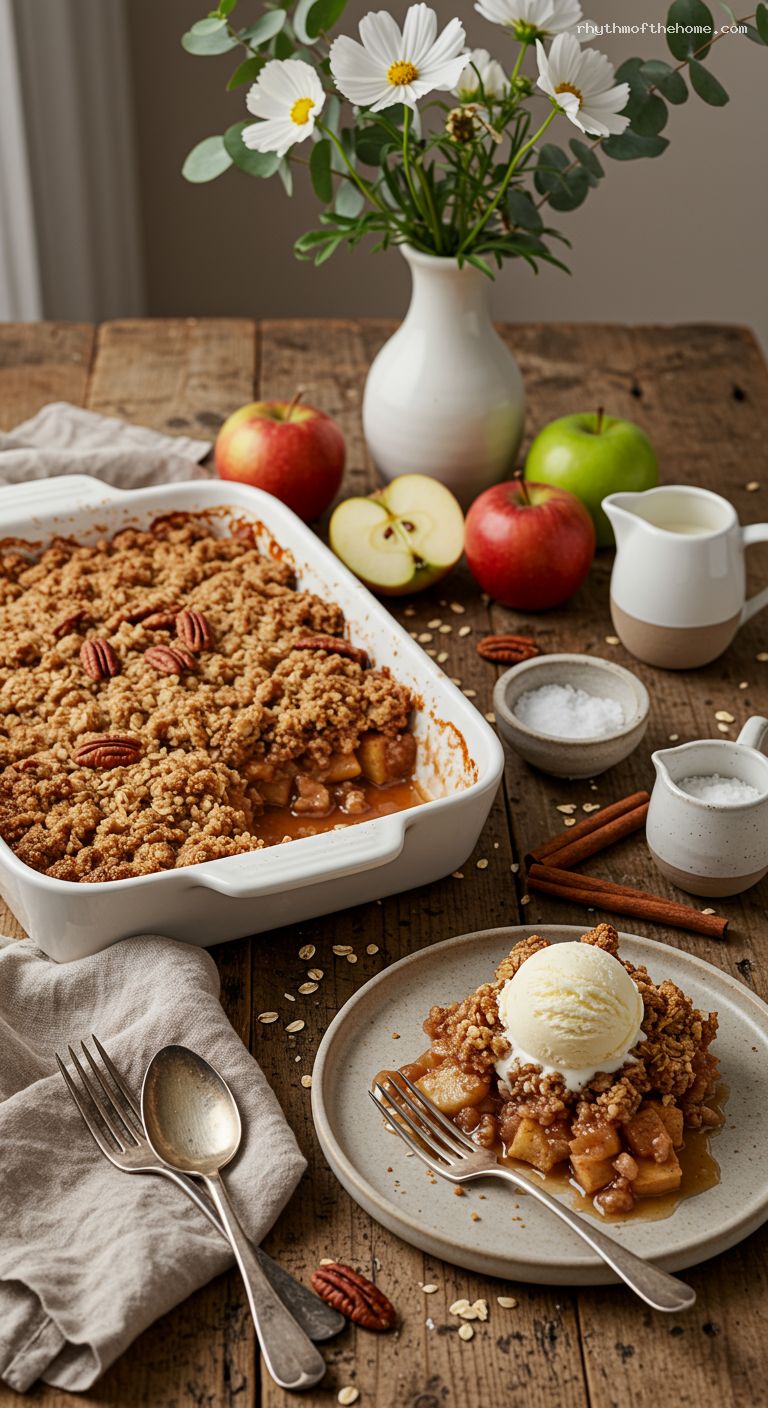 Cinnamon-Oat Apple Crisp with Buttery Streusel