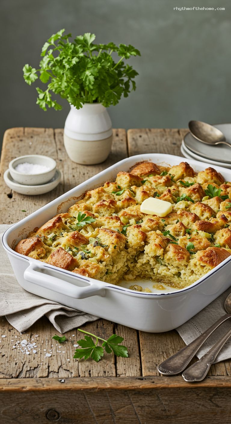 Classic Oyster Dressing with Celery and Herbs