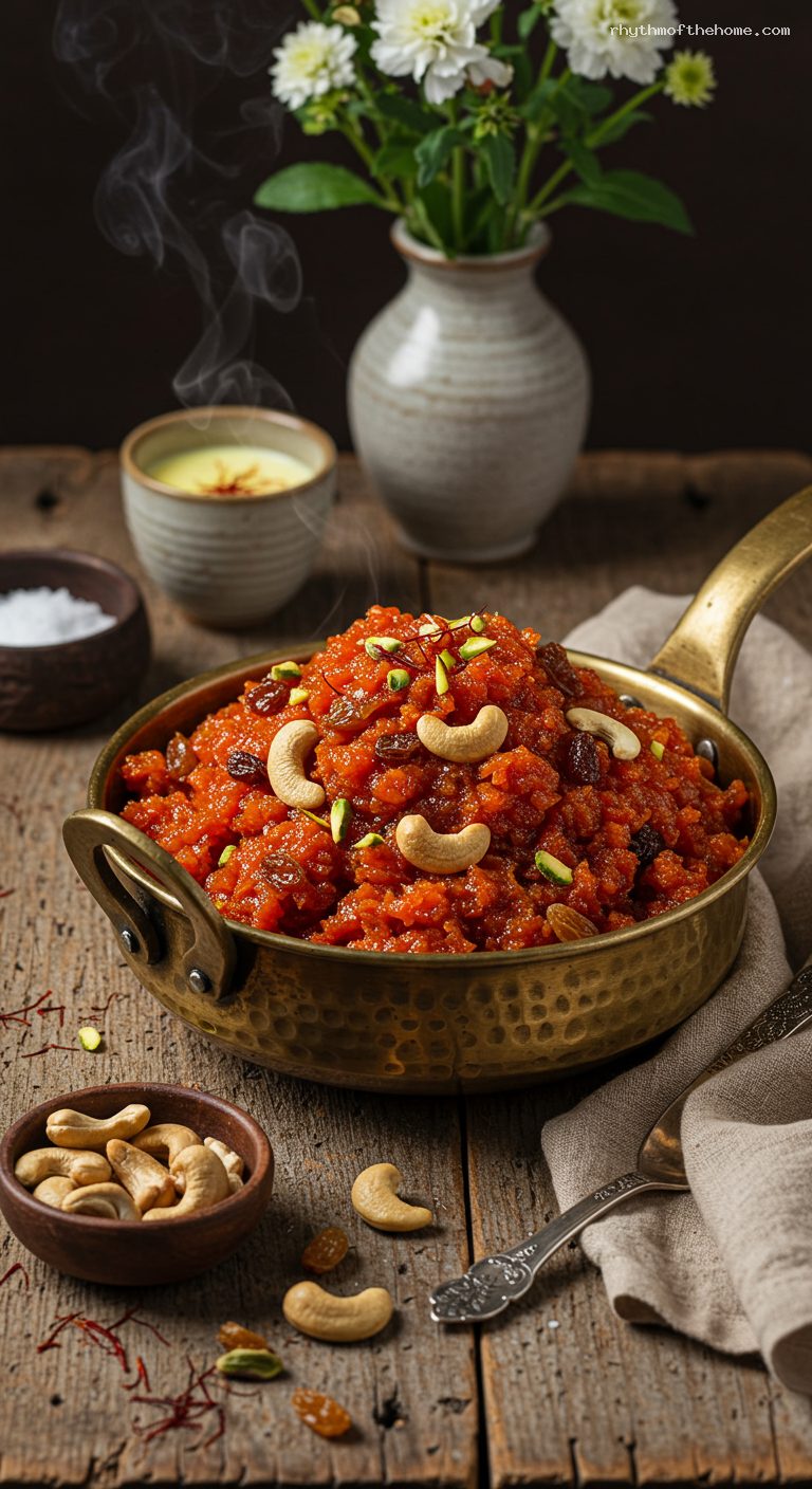 Cozy Winter Gajar Ka Halwa with Khoya and Nuts