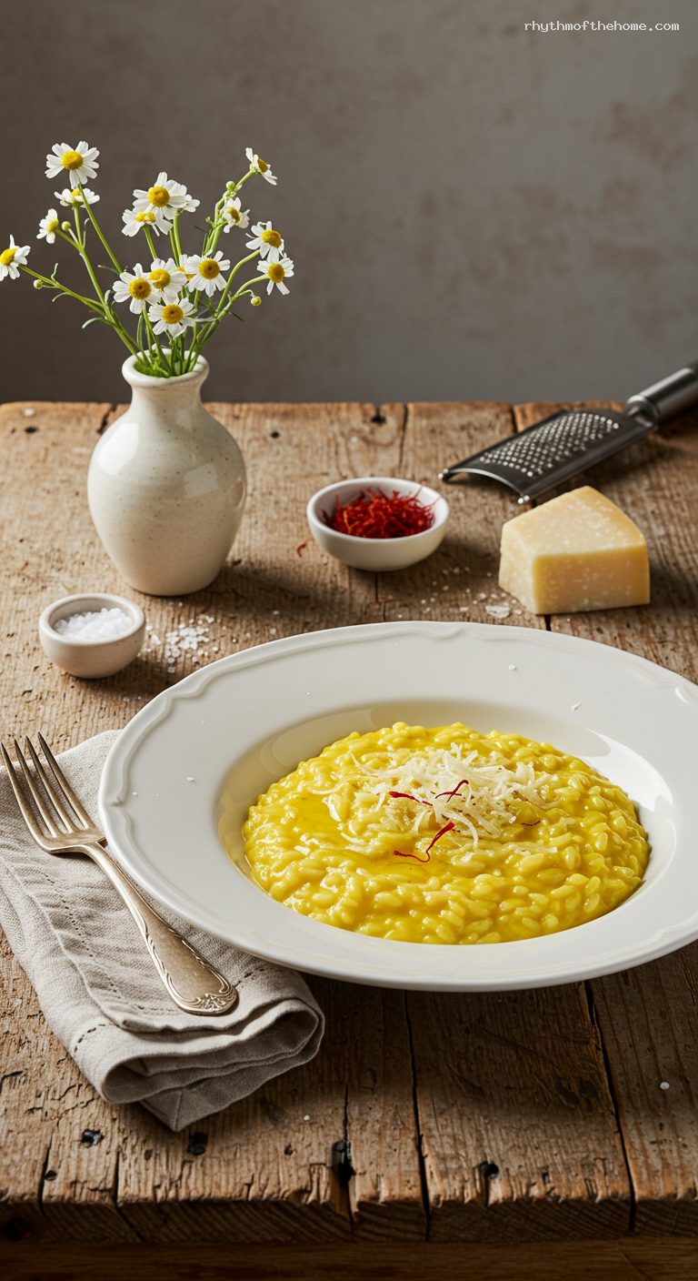 Creamy Saffron Risotto alla Milanese