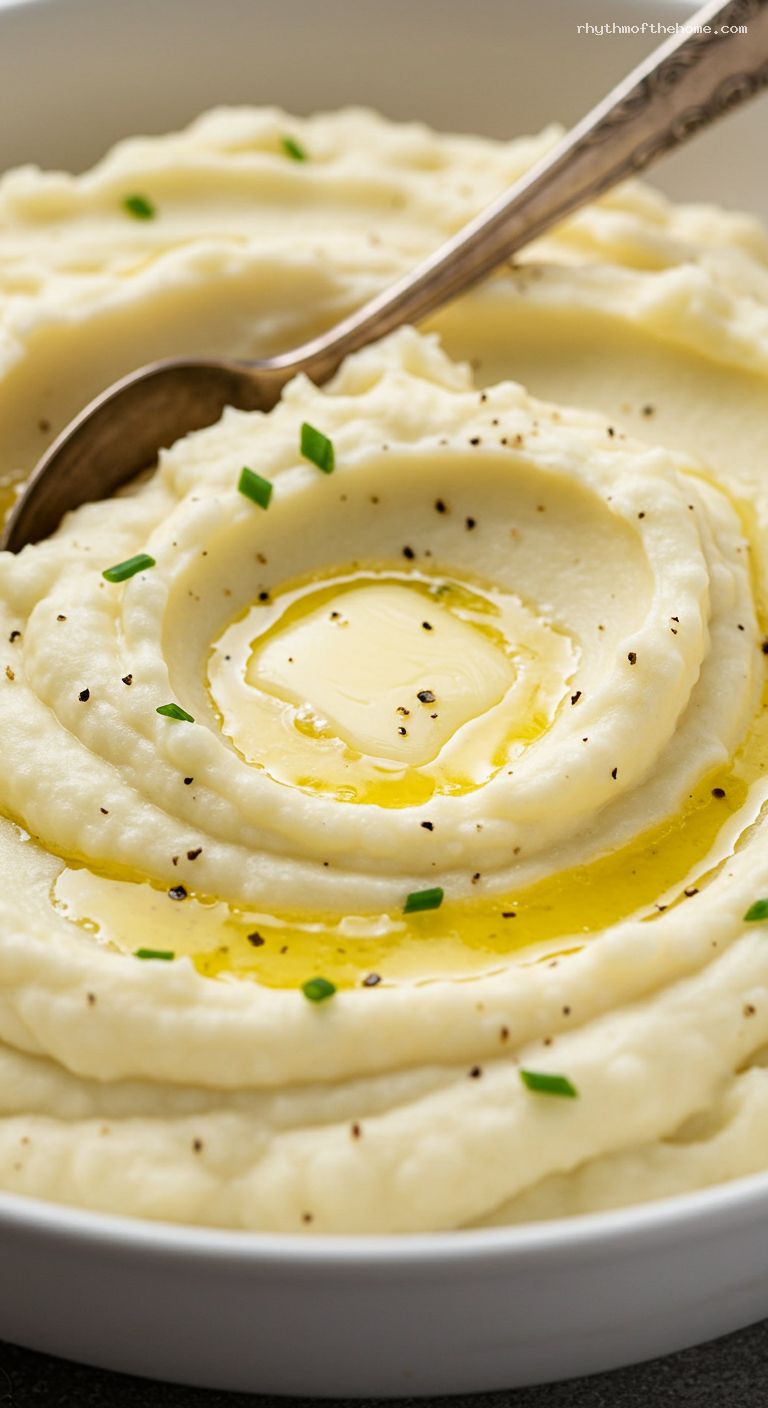 Creamy Yukon Gold Mashed Potatoes – Closeup