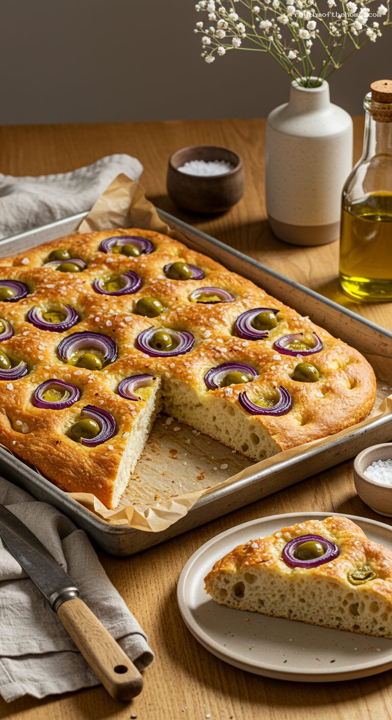 Crispy Airy Focaccia Genovese with Olive Oil and Brine