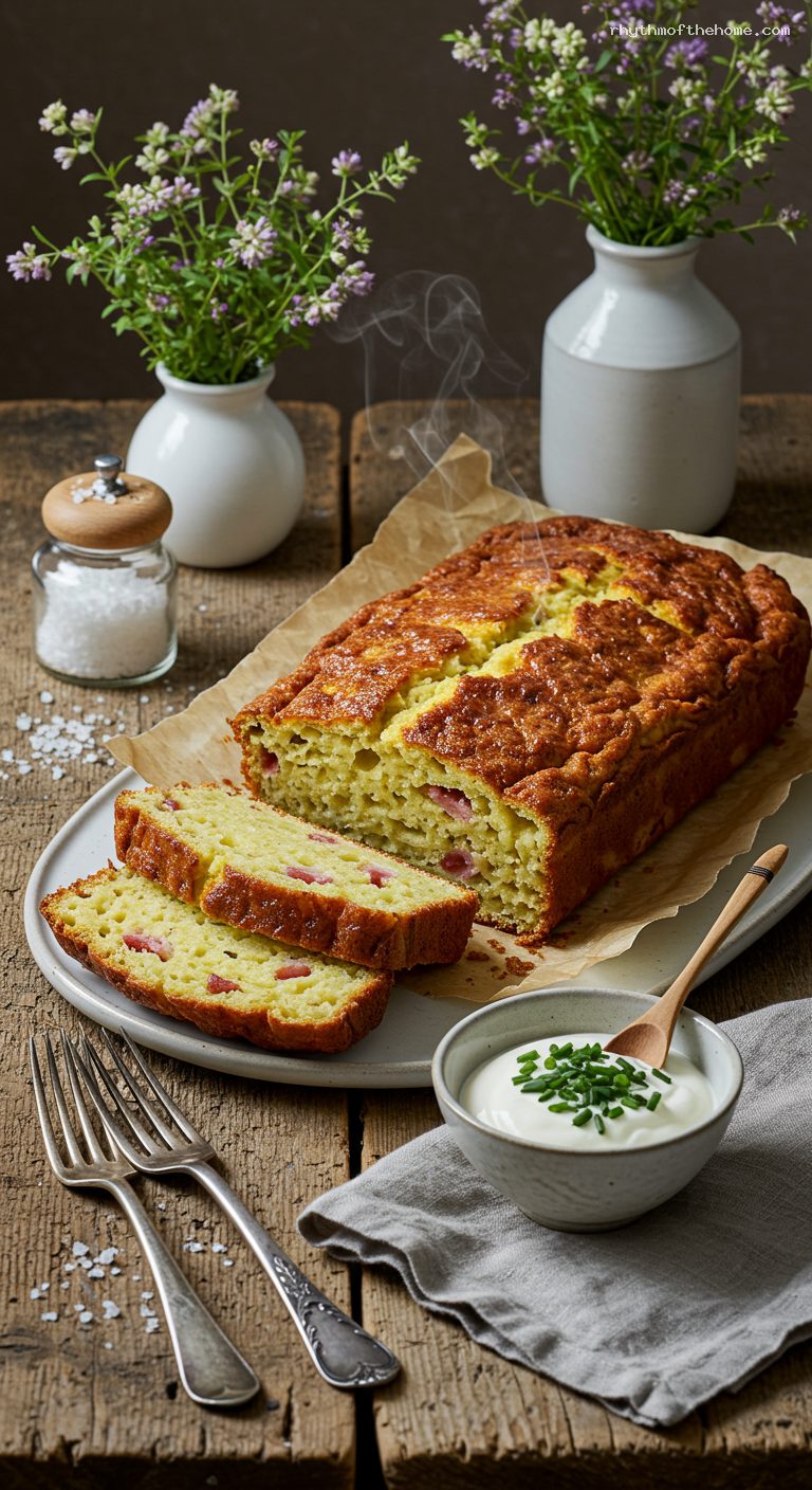 Crispy-Edged Potato Babka with Bacon and Onion