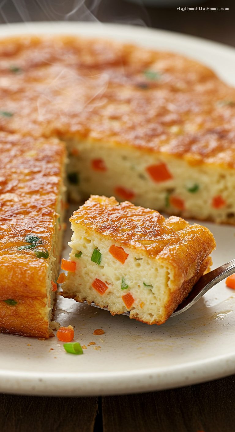 Crispy Pan-Fried Turnip Cake (Lo Bak Go) – Closeup