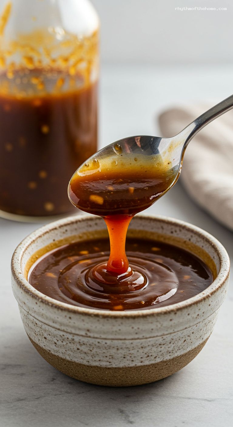 Easy Homemade Tonkatsu Sauce (Sweet-Tangy and Thick) – Closeup