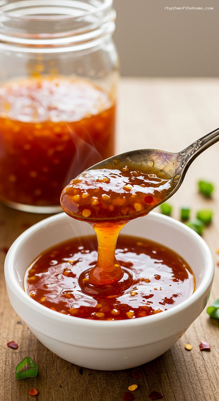 Easy Sweet-and-Sour Takeout Sauce – Closeup