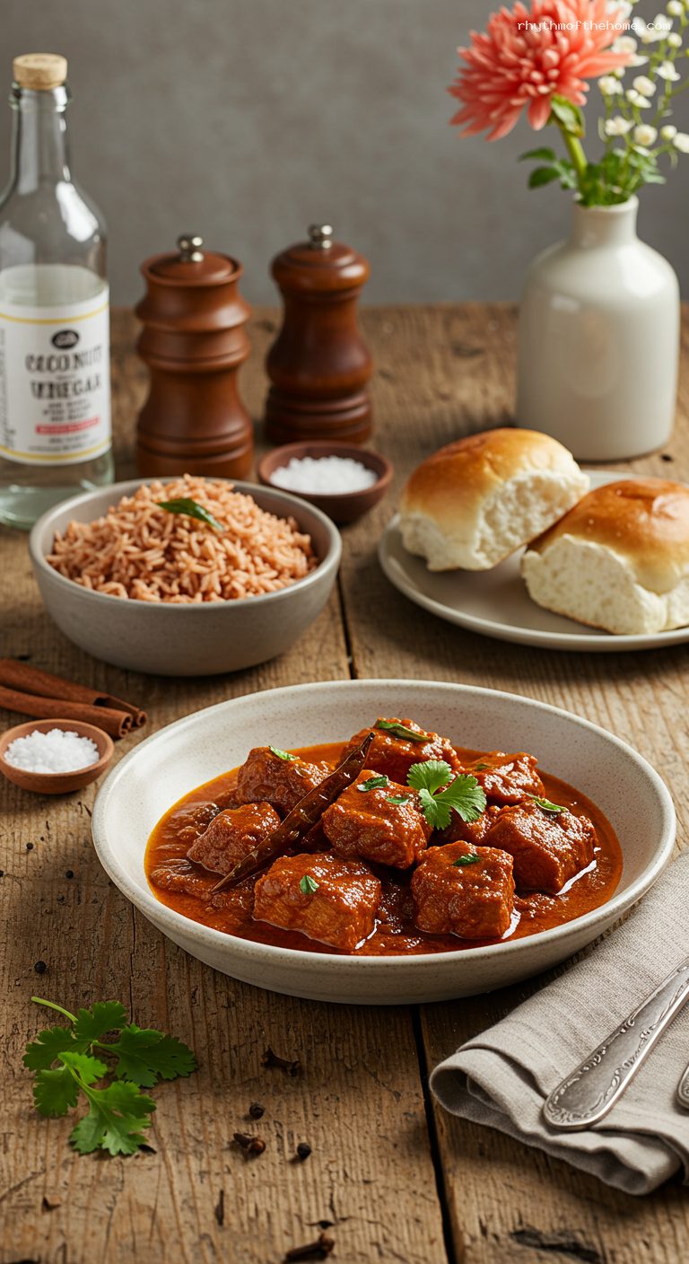 Goan Vindaloo with Tangy Chili-Vinegar Gravy