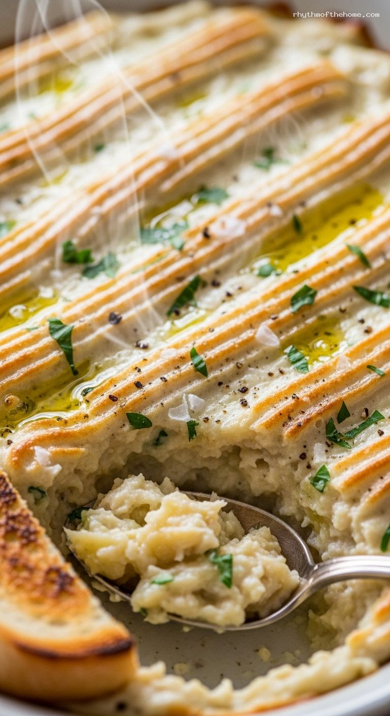 Golden Brandade de Morue Parmentière Bake – Closeup