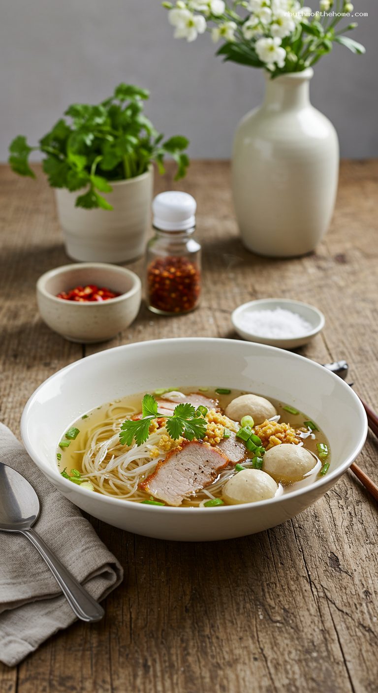 Guay Tiew Moo Nam Sai: Clear Pork Noodle Soup