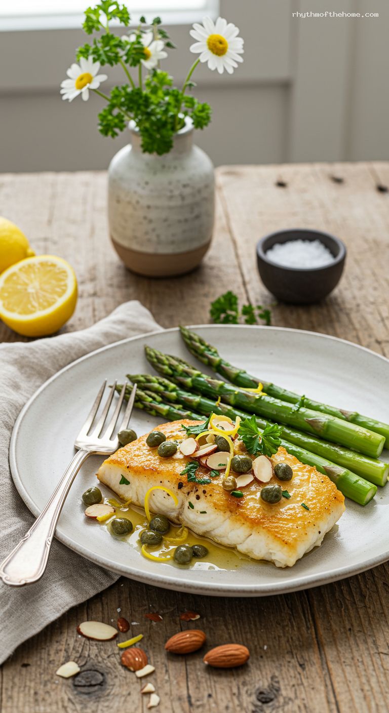 Lemon-Caper Almond Brown Butter Sauce